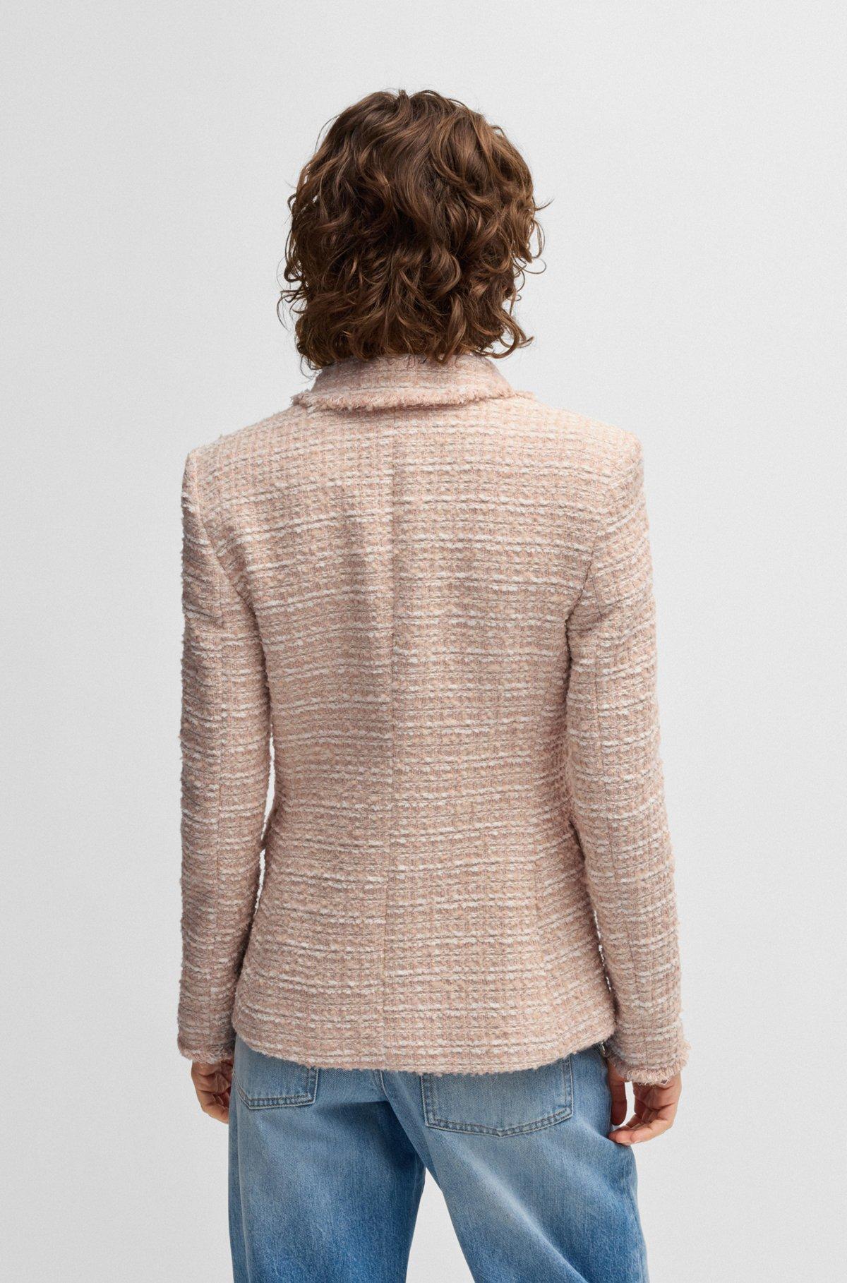 Slim-fit blazer in summery tweed Product Image