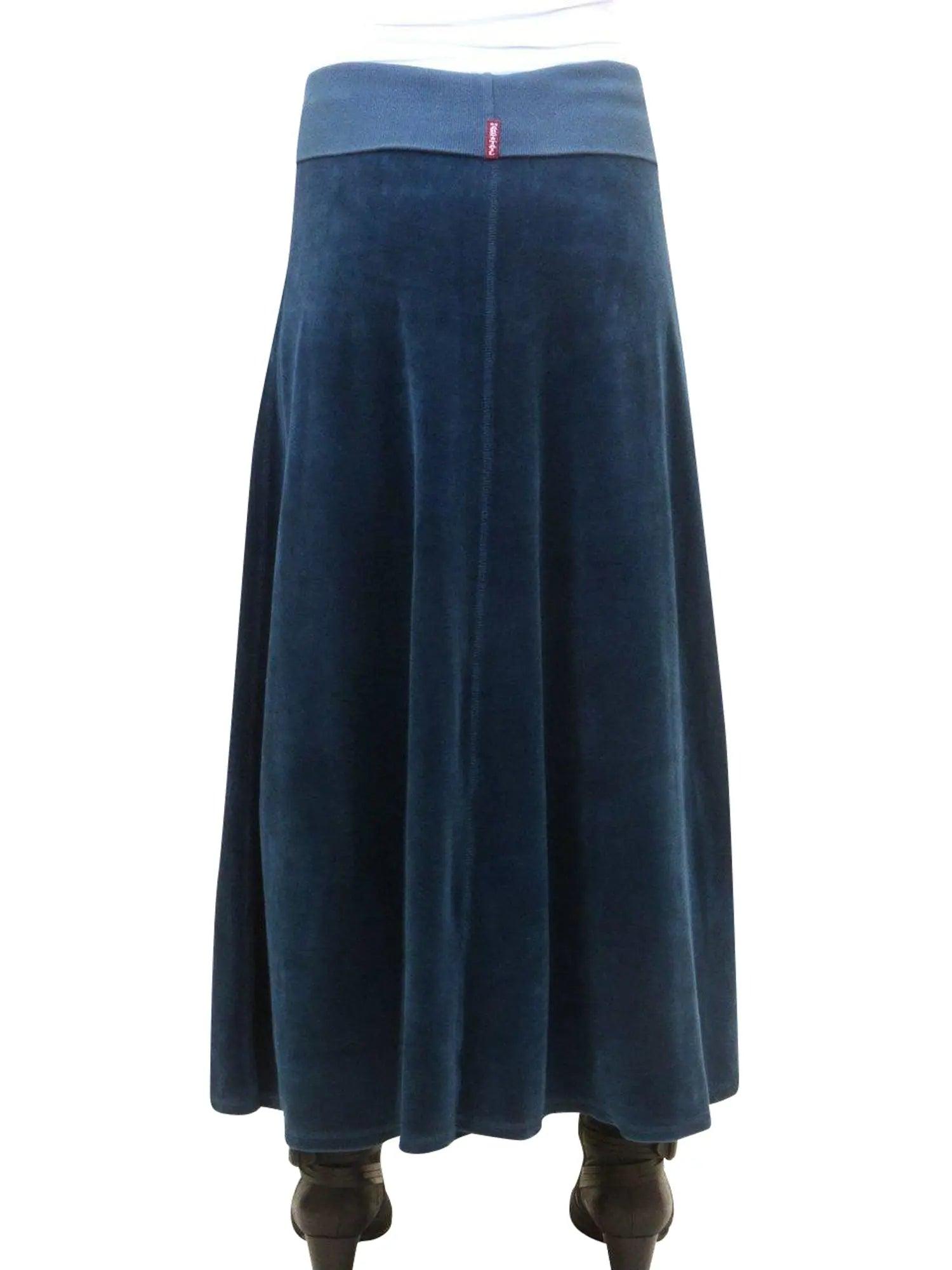 Hard Tail Rolldown Waist Velour Sweep Skirt V-128 Product Image