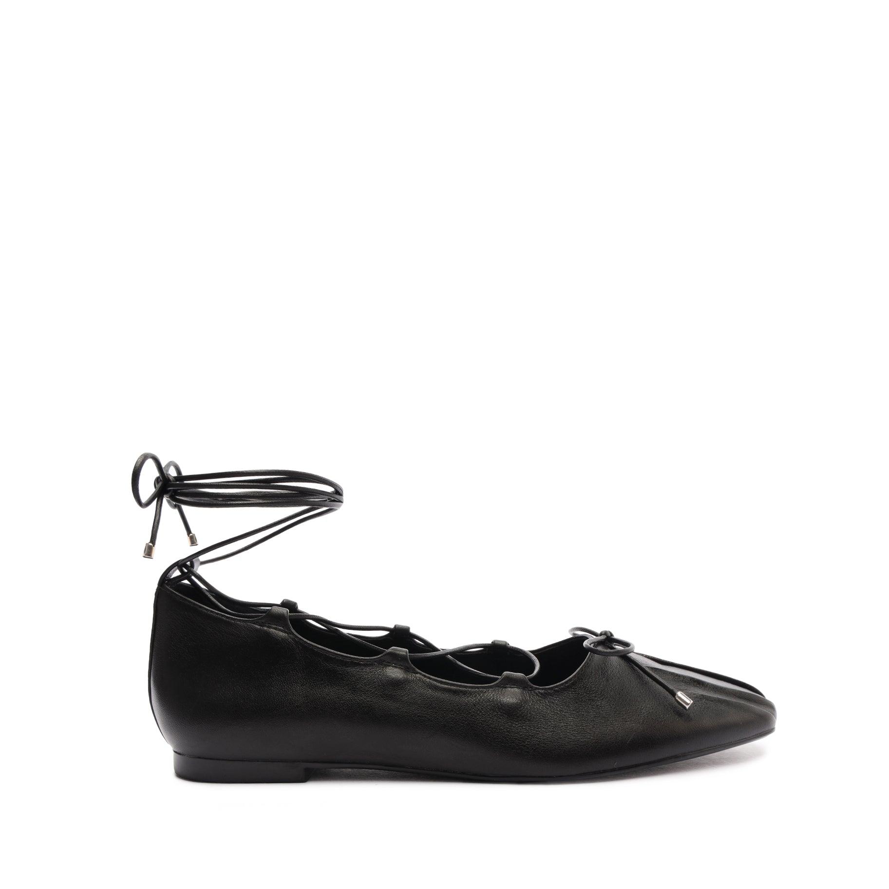Arissa Lace Up Leather Flat Product Image