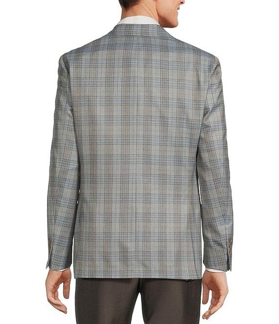 Hart Schaffner Marx New York Modern Fit Plaid Pattern Wool Sport Coat Product Image
