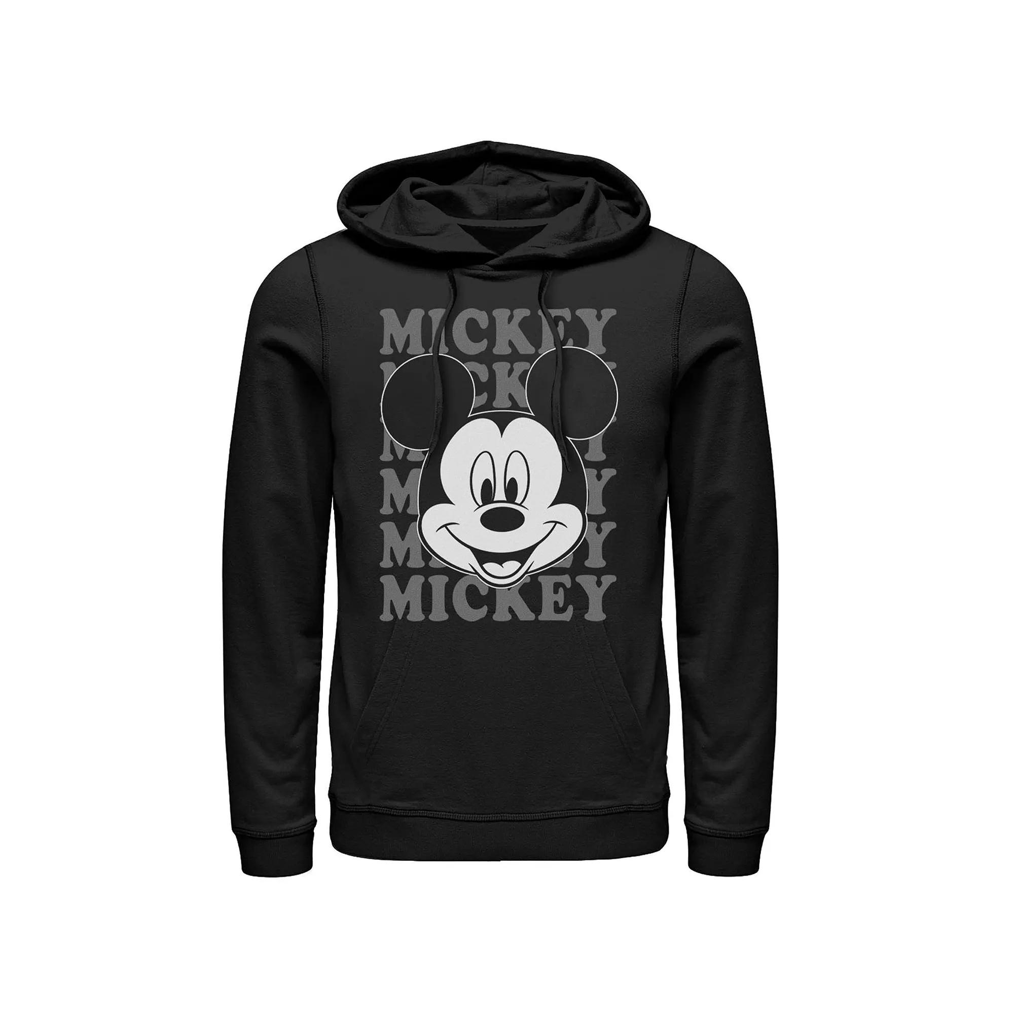 Men's Disney's Mickey Mouse Name Stack Portrait Hoodie,  Product Image
