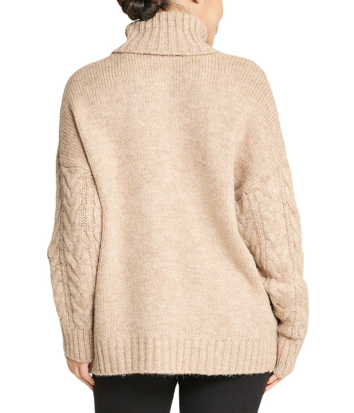 Cable Turtleneck Sweater Product Image