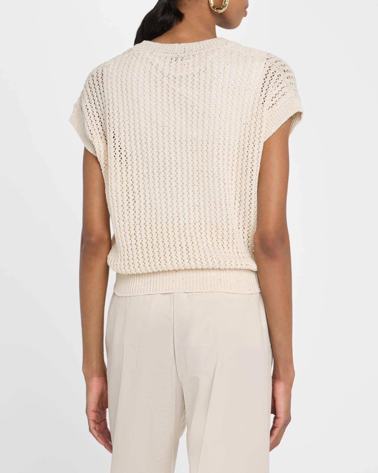 Open-Knit Sequin Cardigan Product Image