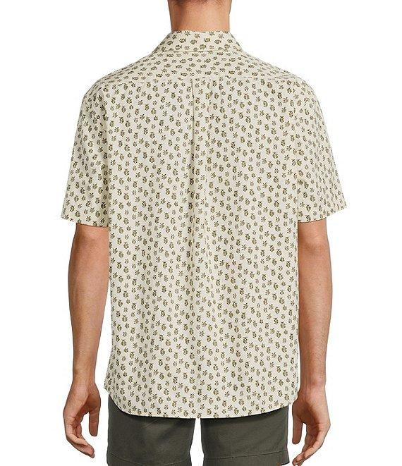 Roundtree & Yorke Short Sleeve Sprig Print Sport Shirt Product Image