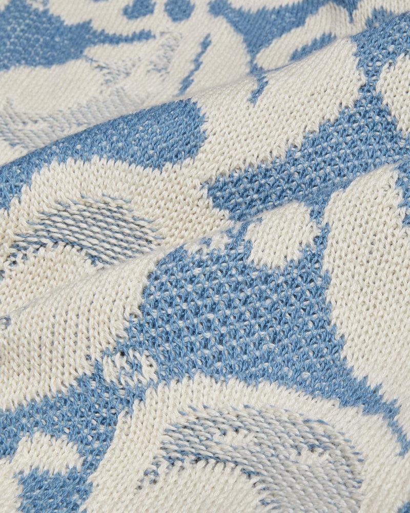 Floral Jacquard Buttondown - Blue Product Image