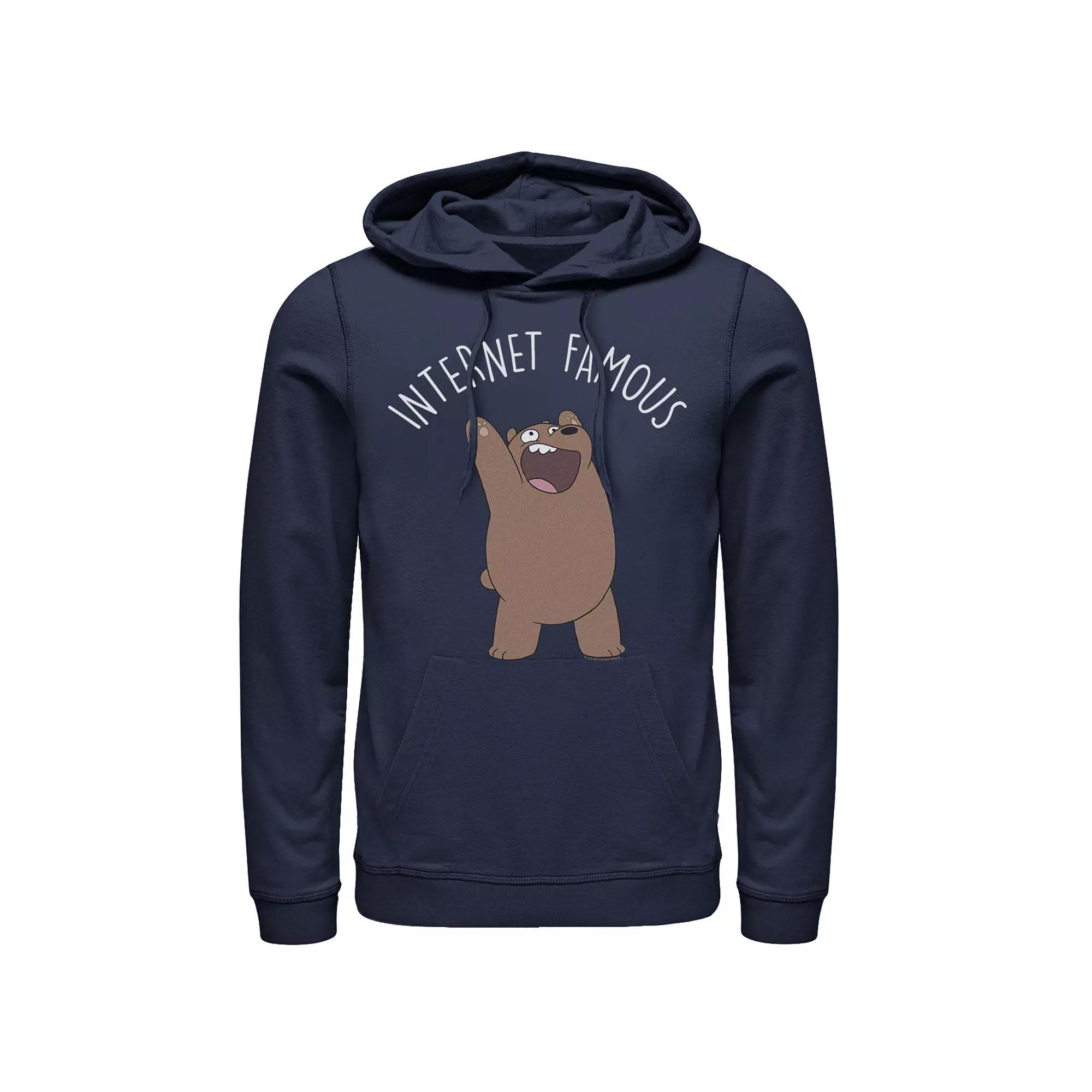 Men's Cartoon Network We Bare Bears This My Squad Patch Hoodie,  Product Image