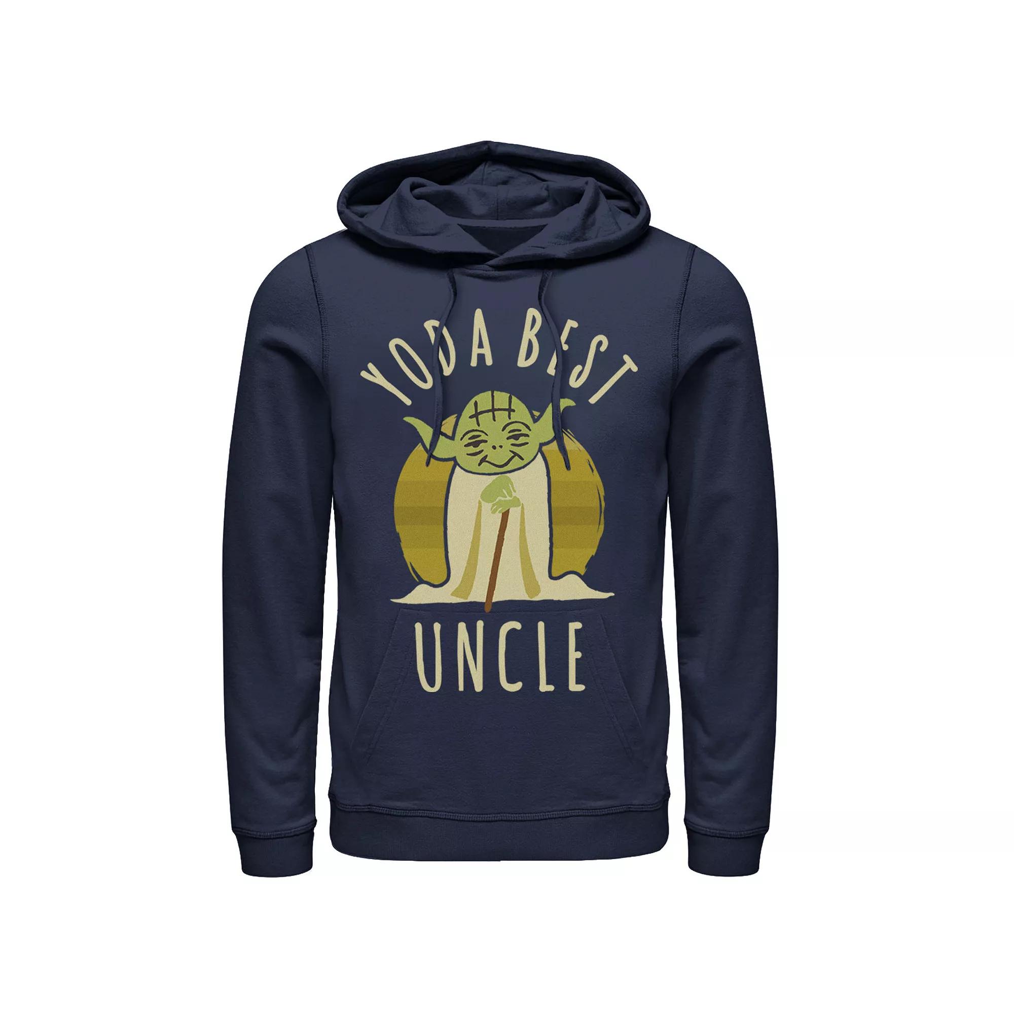 Men's Star Wars Yoda Best Uncle Cartoon Yoda Hoodie,  Product Image