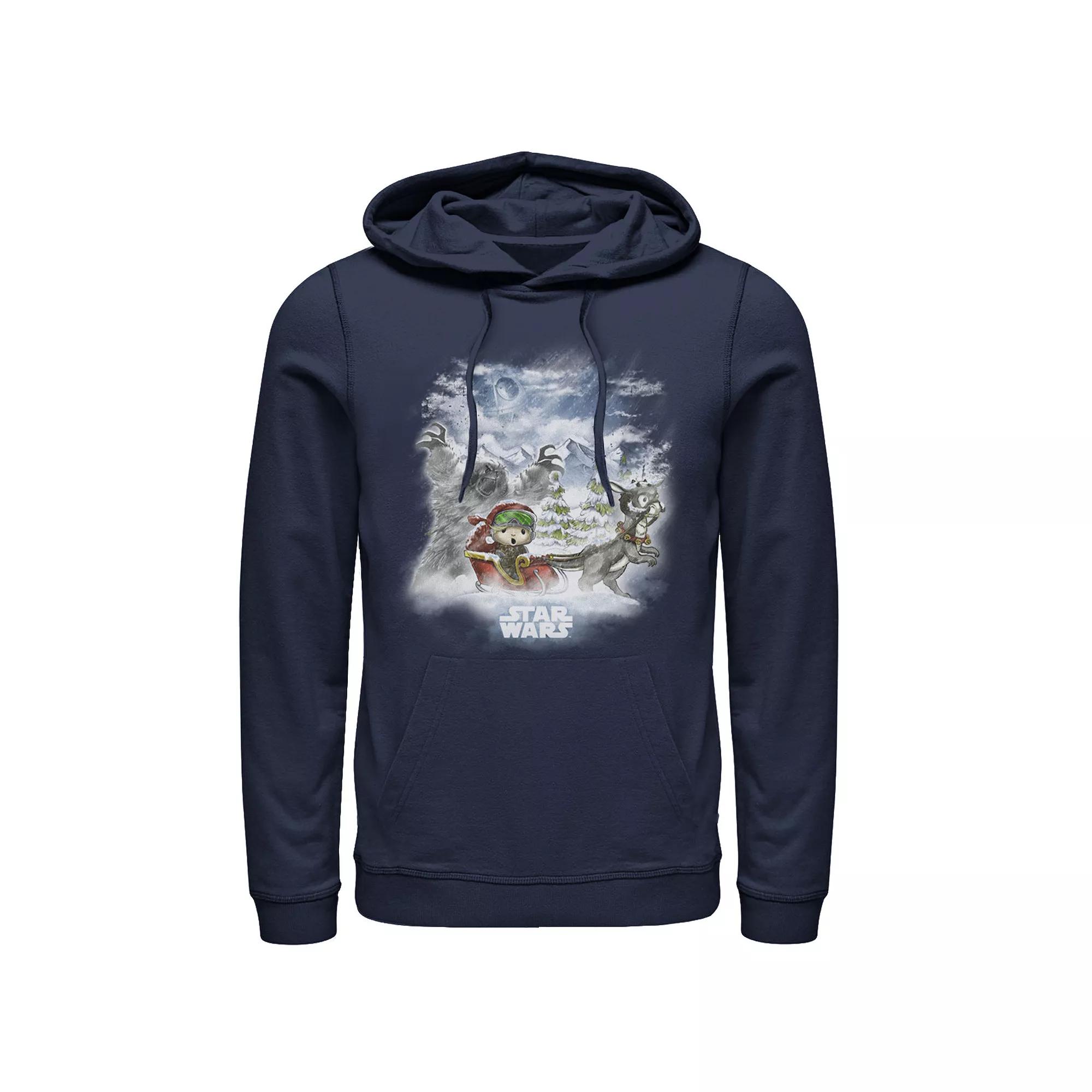 Men's Star Wars Luke's Holiday Cartoon Hoodie,  Product Image