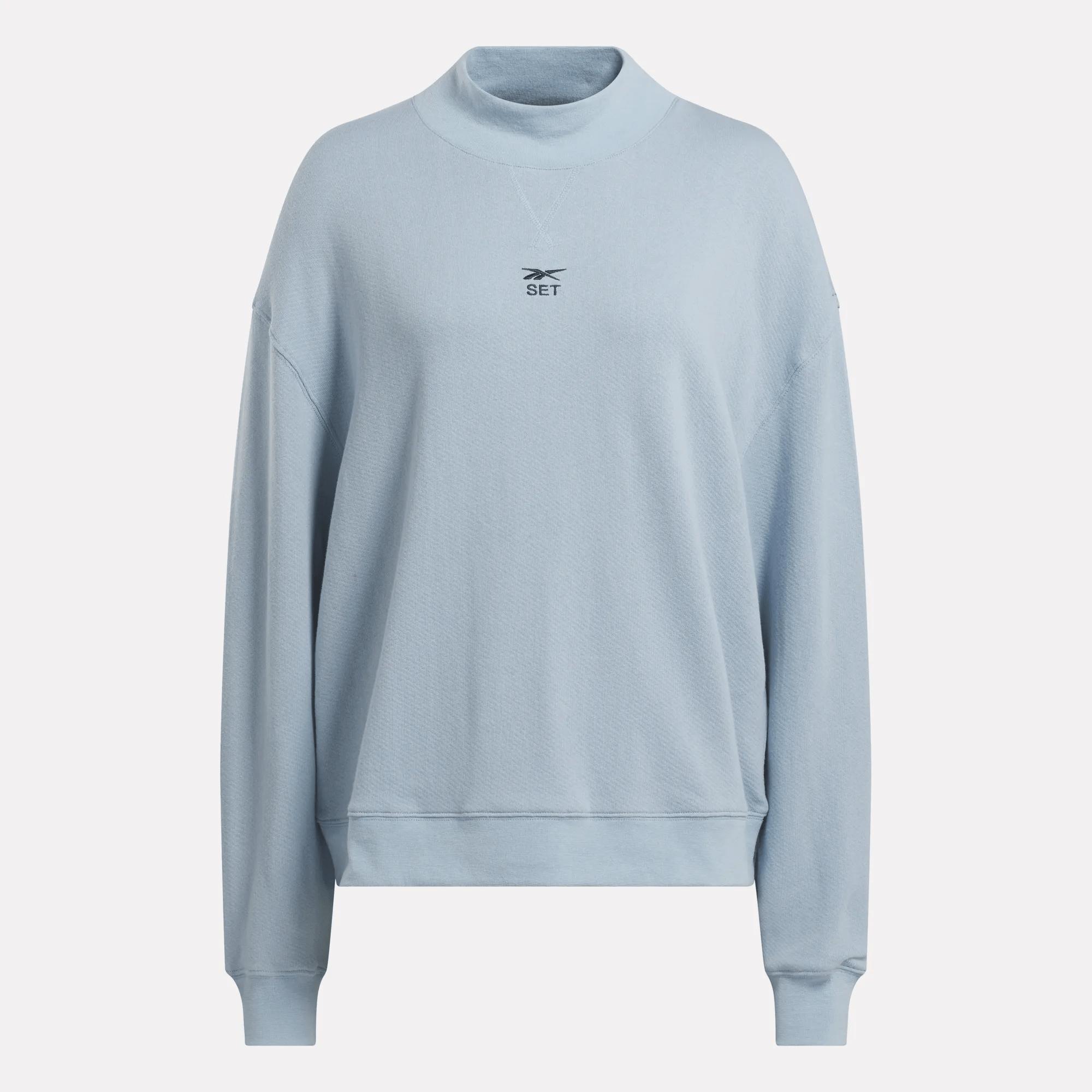 Women's Reebok x SET Classic Lightweight Crewneck Sweatshirt Female Product Image