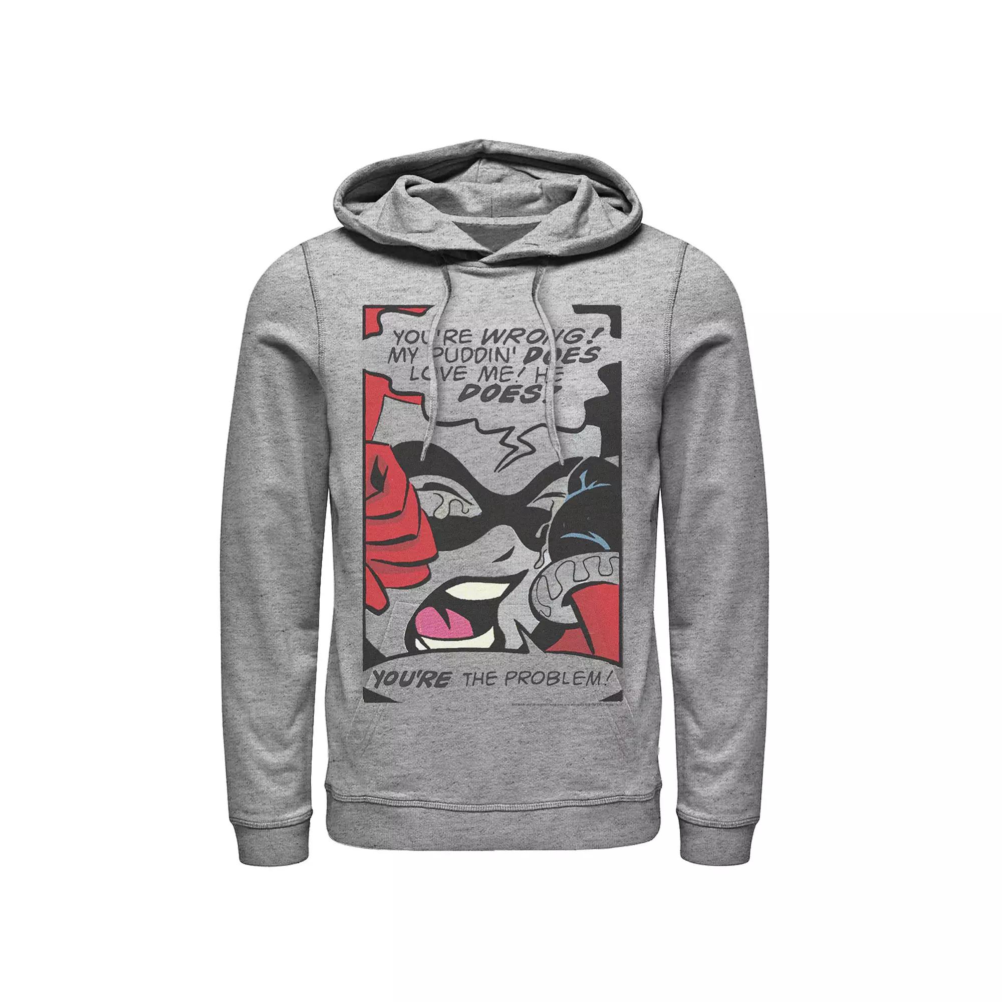 Men's DC Comics Harley Quinn Crying Comic Hoodie,  Product Image