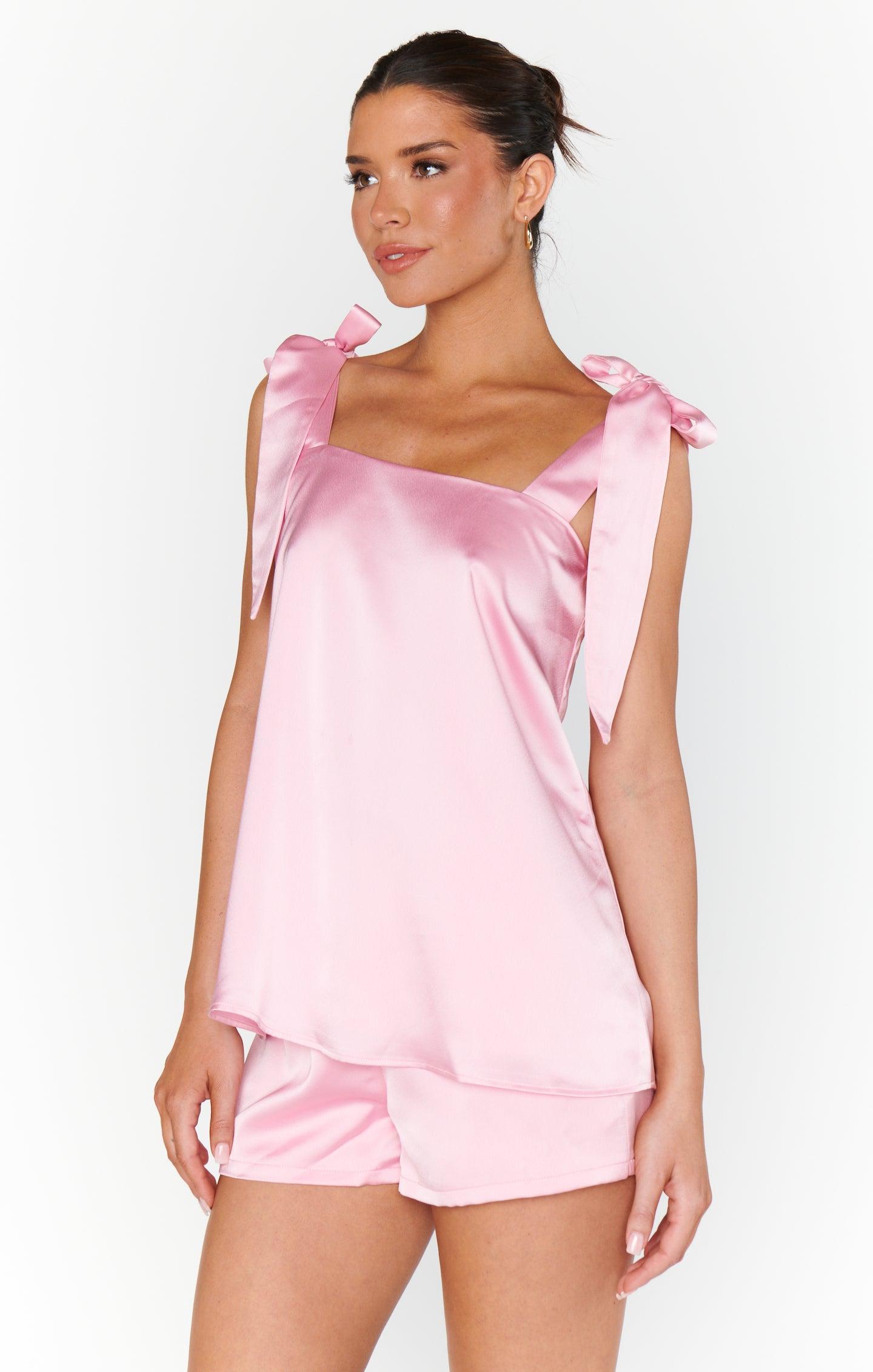 Makeup Tank ~ Light Pink Luxe Satin Product Image