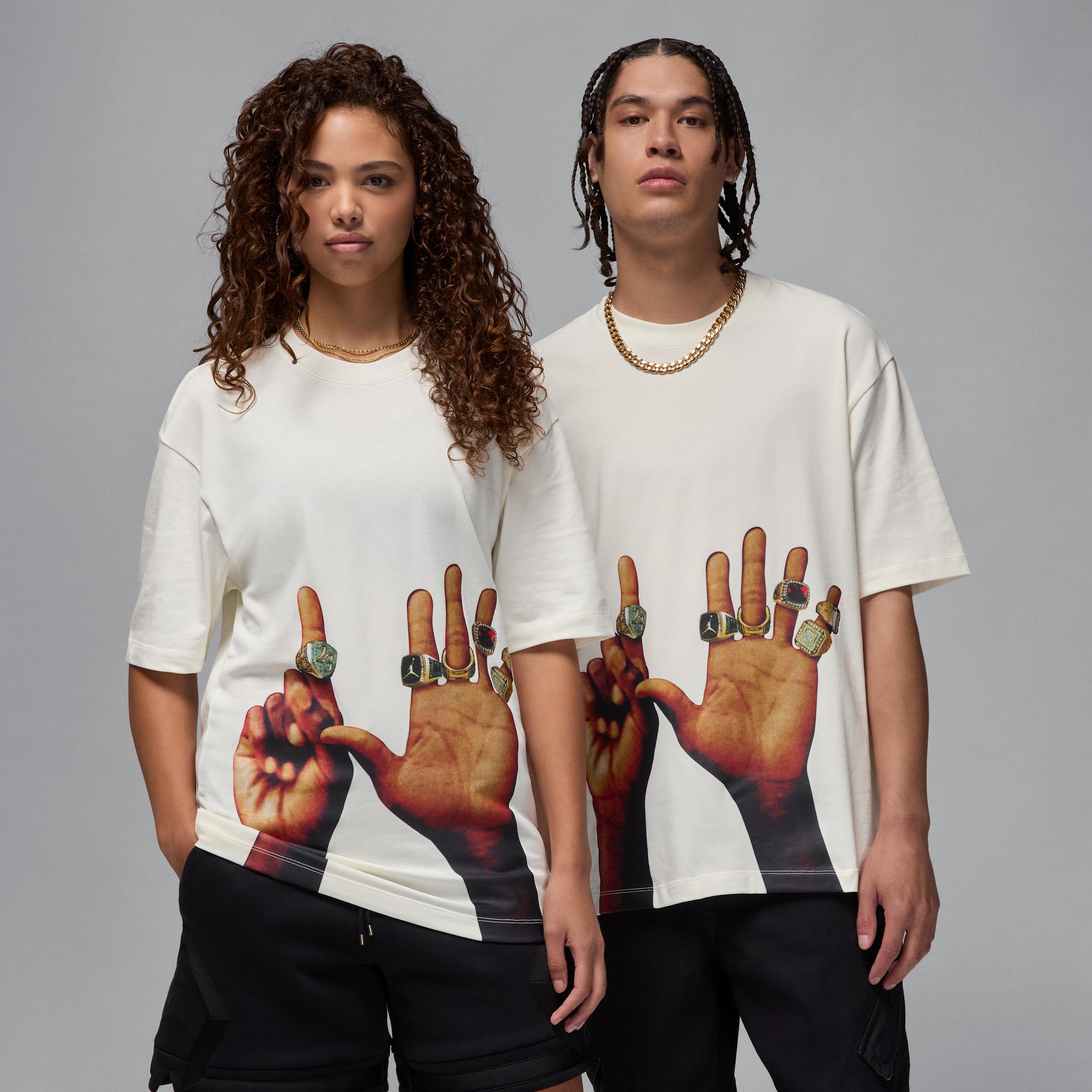 Jordan Mens Jordan Flight MVP 85 6 Rings Crew - Mens Sail/Black Product Image