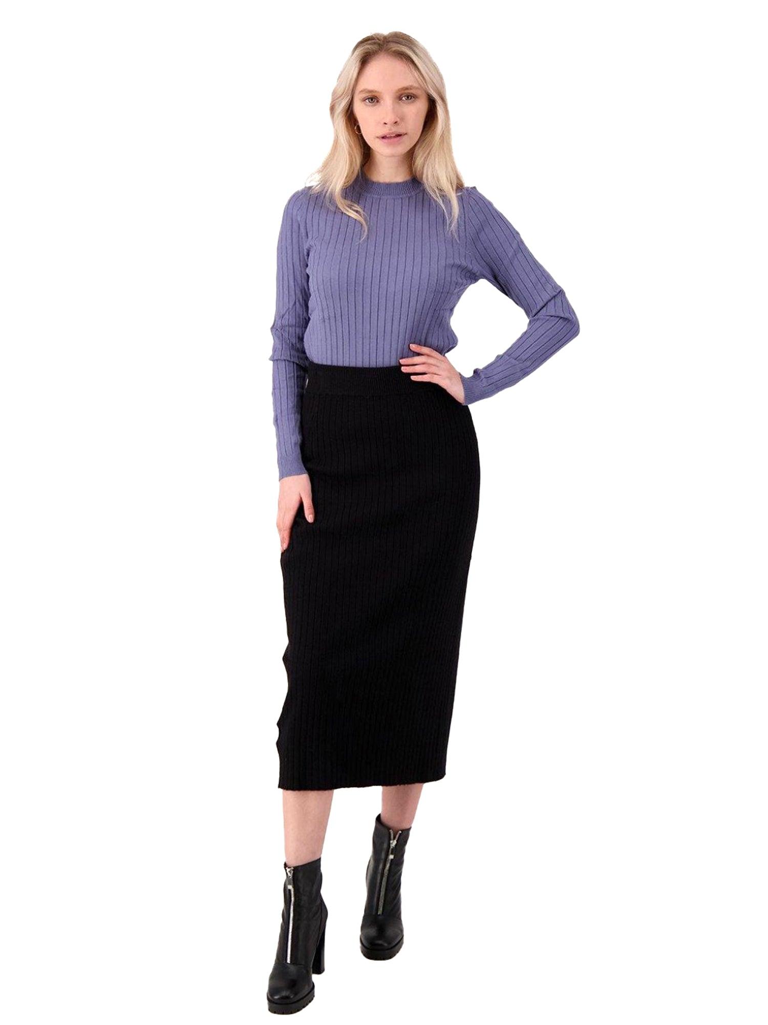 24/7 Ribbed Midi Skirt Product Image
