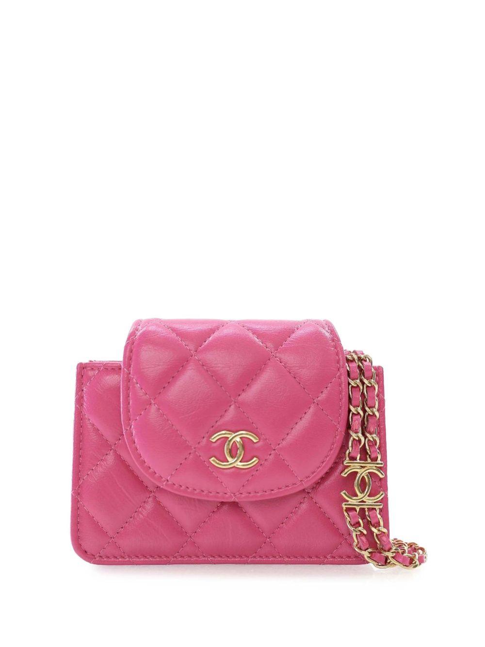 2021-2025 CC Quilted Lambskin Flap Clutch On Chain crossbody bag Product Image