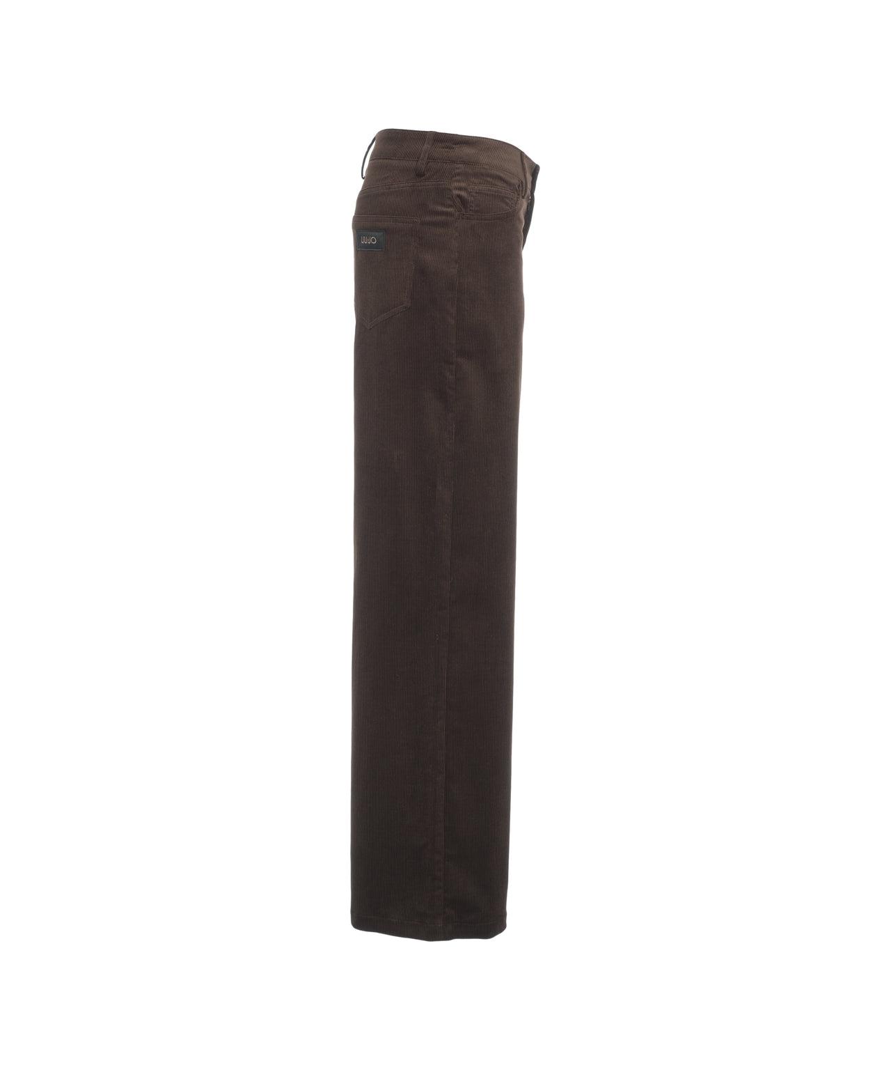 Ribbed palazzo trousers Product Image
