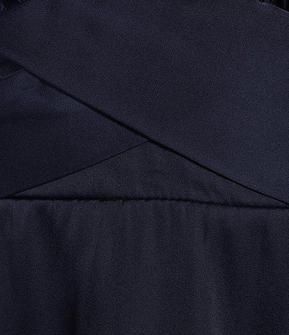 B. Darlin Satin Long Sleeve Tie Waist Mini Dress Product Image