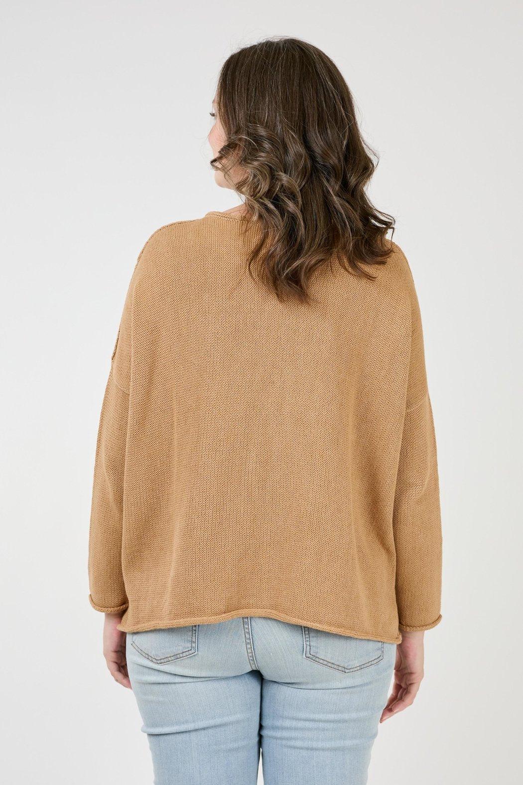 Sand Denim Pocket Sweater Product Image