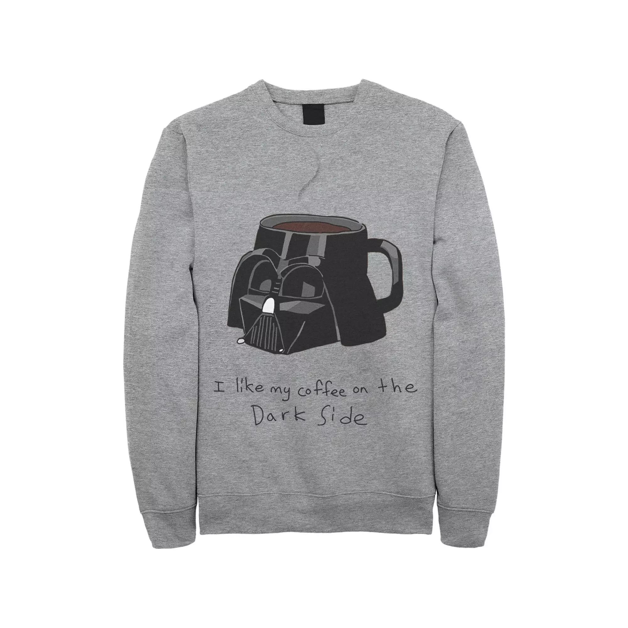 Men's Star Wars Darth Vader Mug I Like My Coffee On The Dark Side Sweatshirt,  Product Image