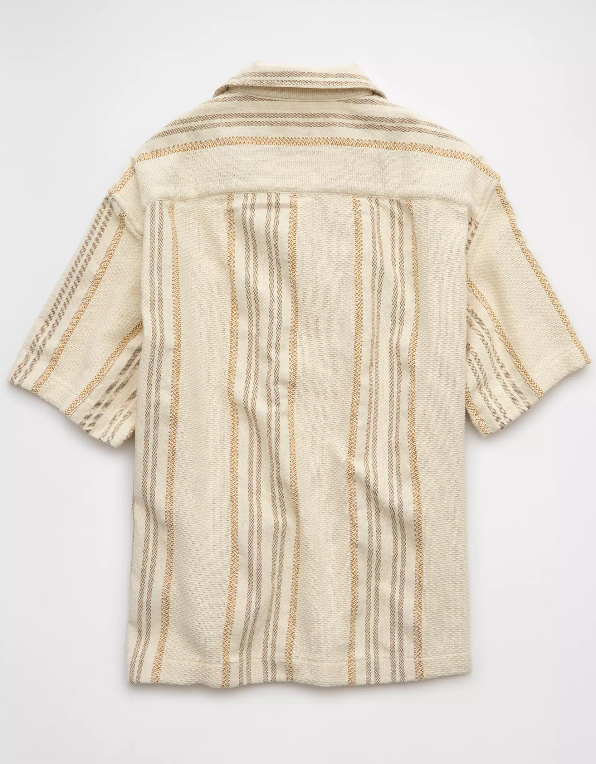 AE Poolside Striped Button-Up Shirt Product Image