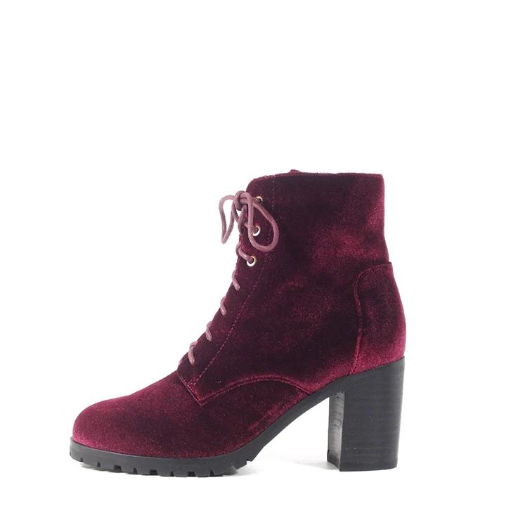 Timothy Velvet Booties Product Image