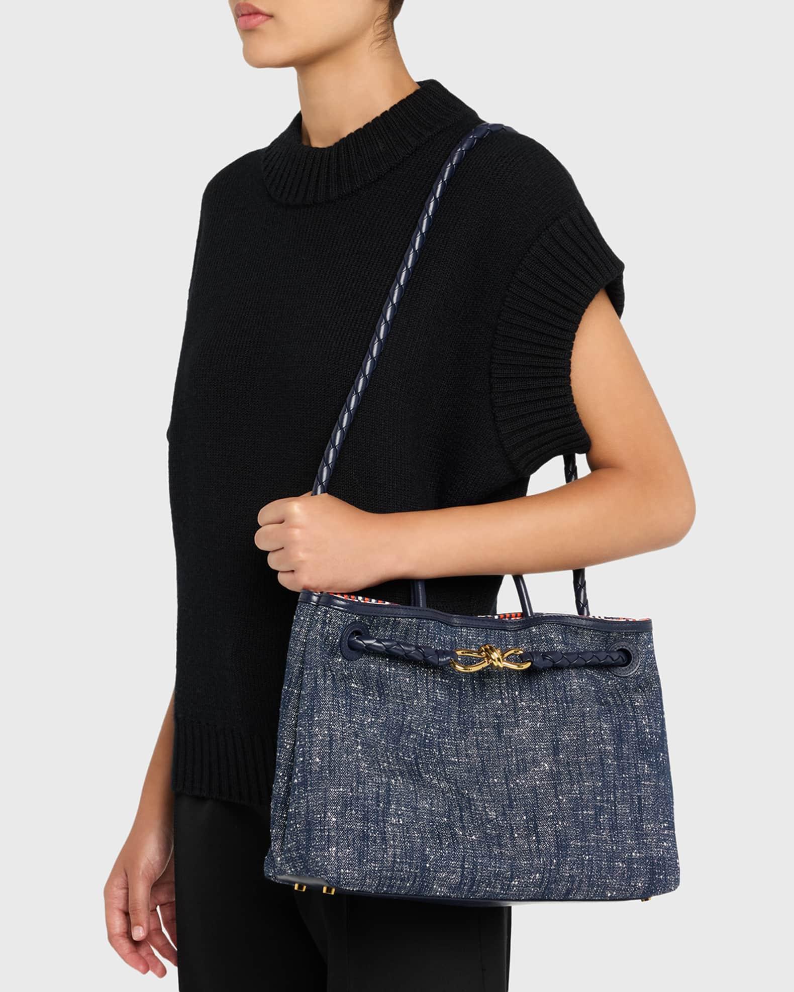 Andiamo Medium Boucle Denim Tote Bag Product Image