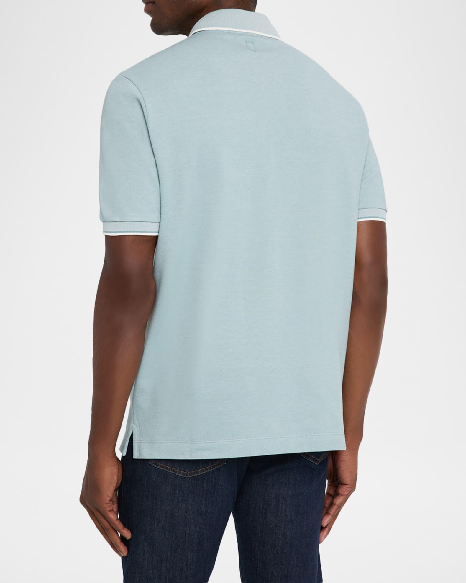 Men's Two-Tone Pique Polo Shirt Product Image