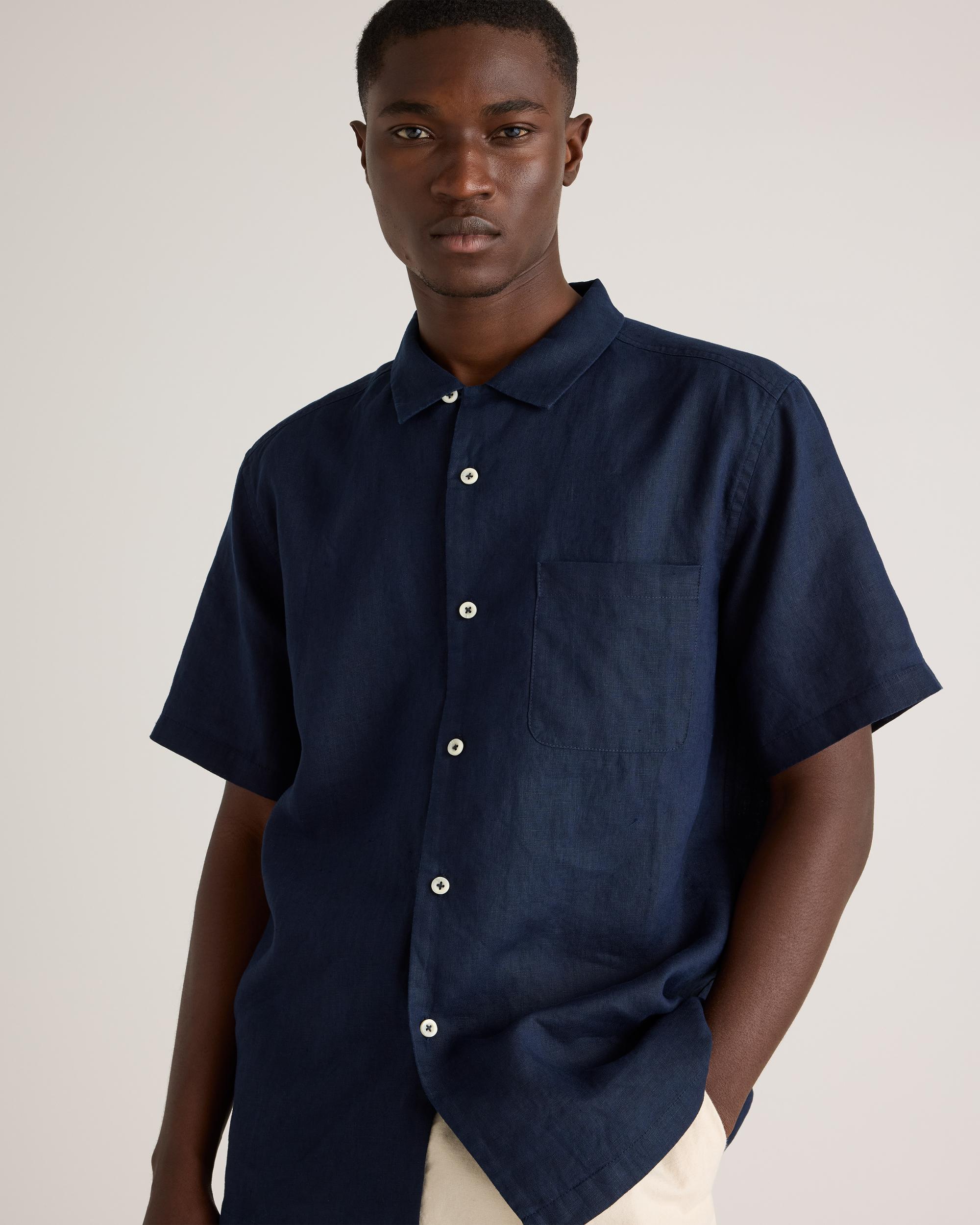 Quince | Men's 100% European Linen Camp Shirt Product Image