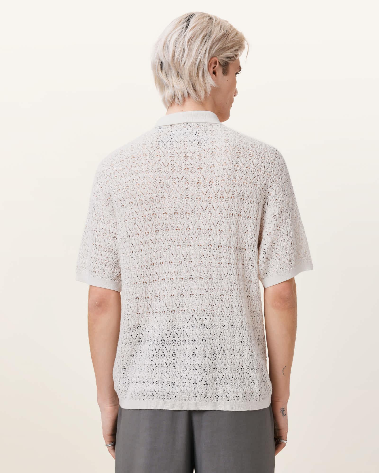 Loire Short Sleeve Open Knit Cardigan Product Image