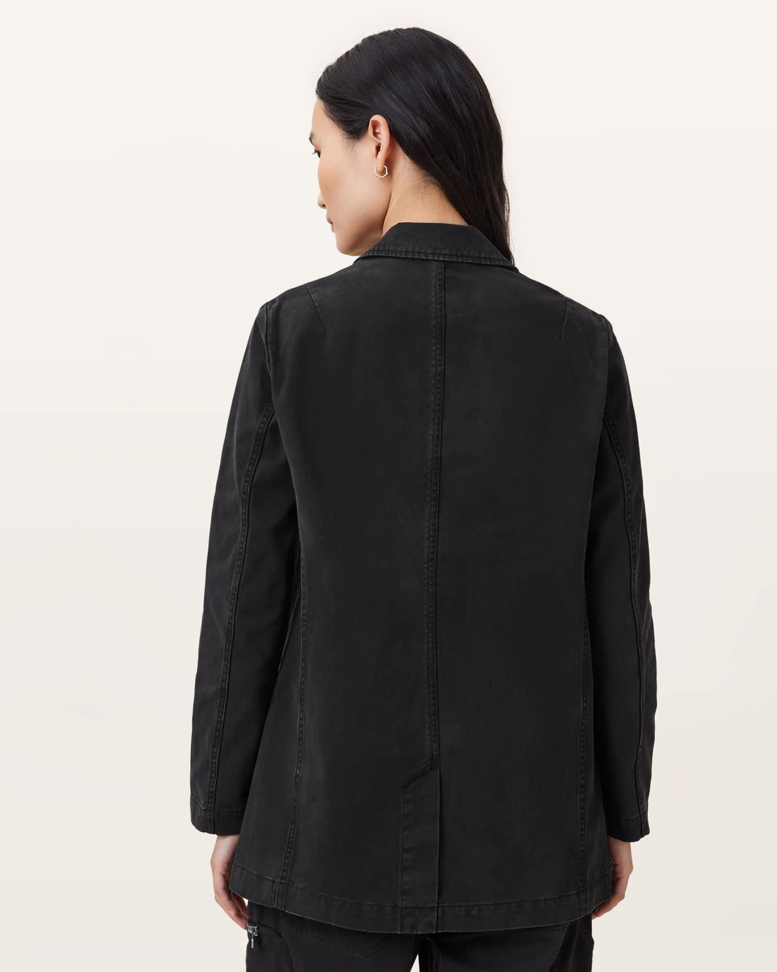 Aleida Denim Lightweight Tri Blazer Product Image