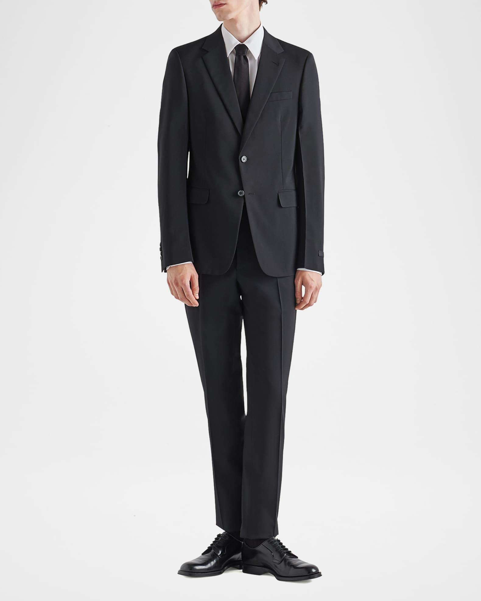 Men's Wool-Mohair Solid Suit Product Image