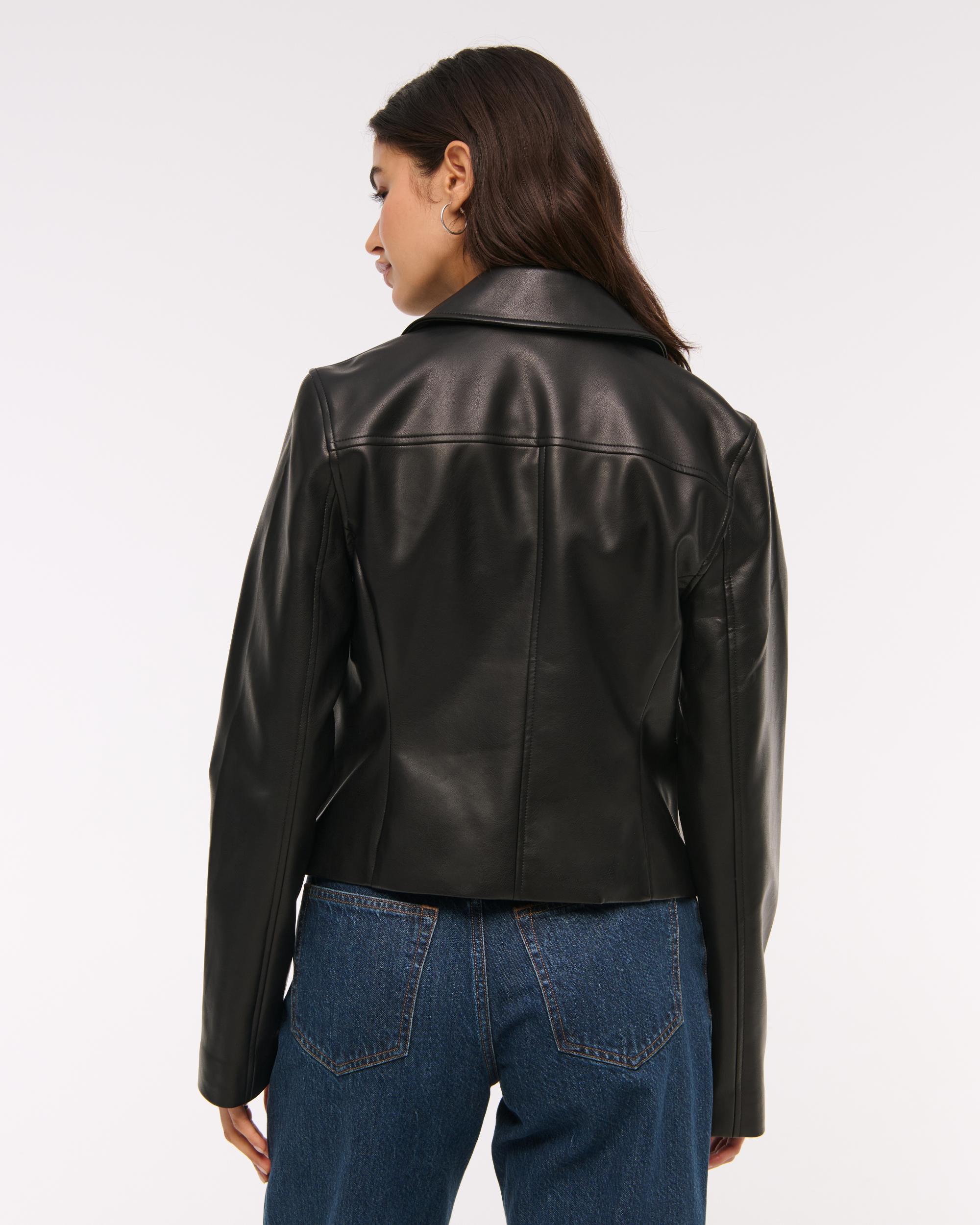 Slim Zip Vegan Suede Jacket Product Image