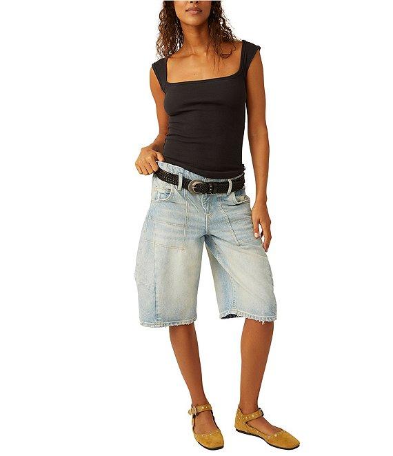 Free People Hummingbird Square Neck Sleeveless Tank Top Product Image