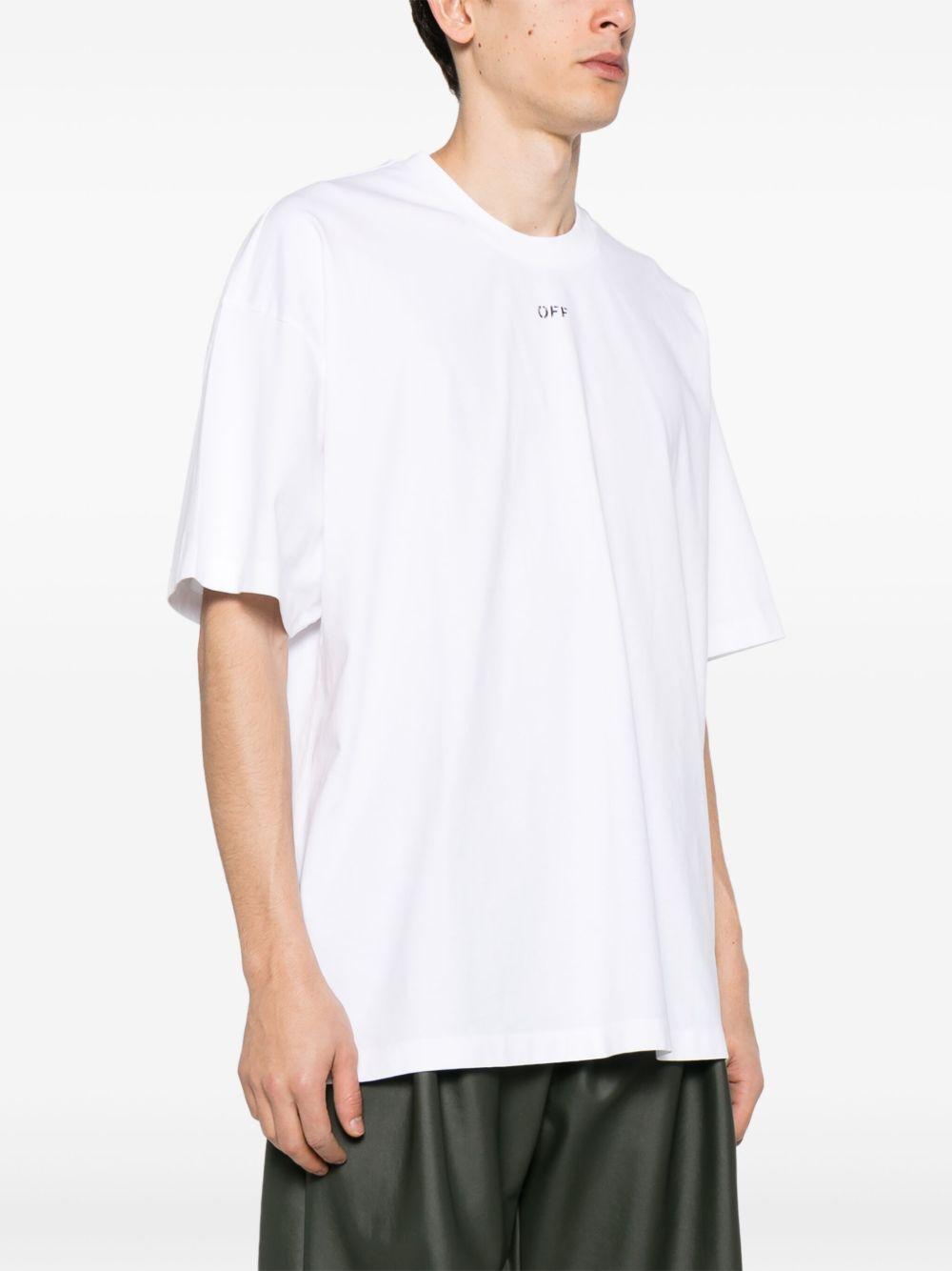 logo-stamp cotton T-shirt Product Image