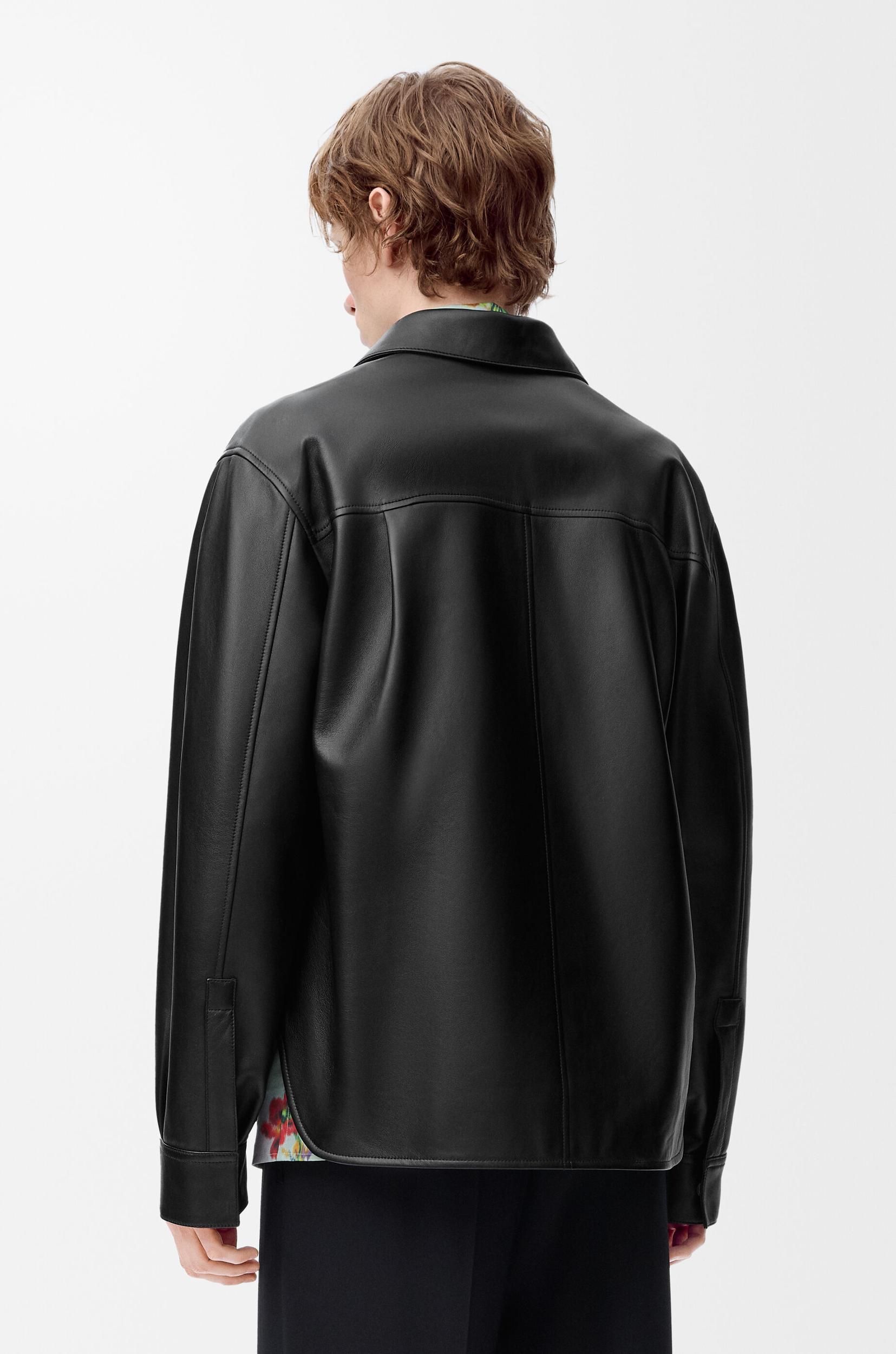 Overshirt in nappa lambskin Product Image