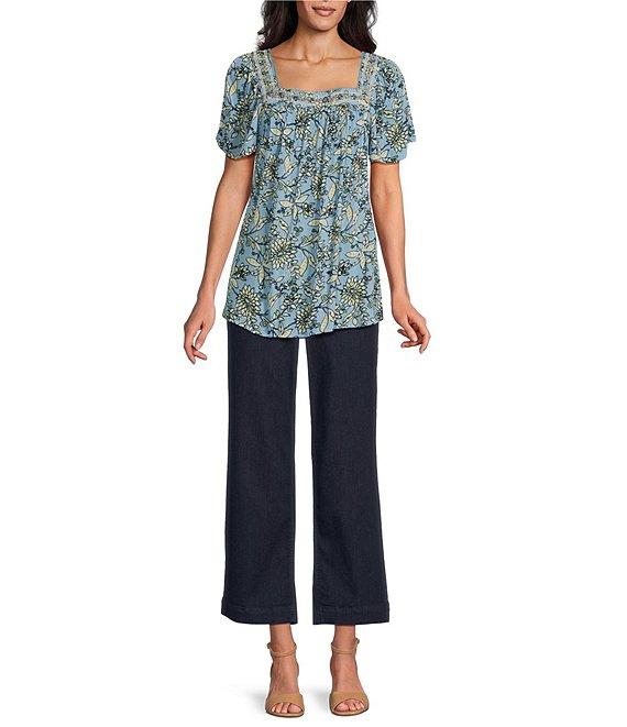 Intro Petite Size Mae Relaxed Pull-On Crop Pants Product Image