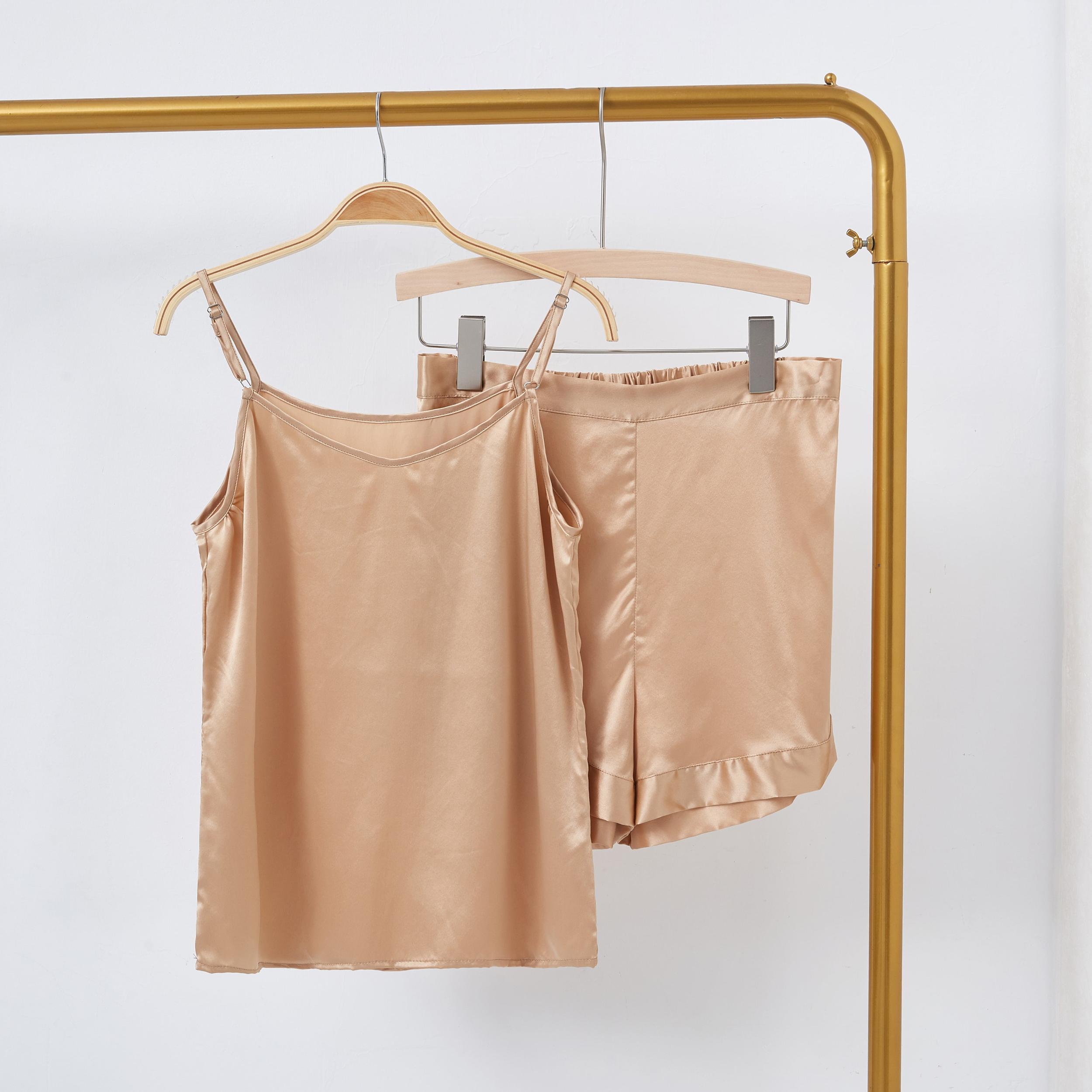 Champagne Pure Mulberry Silk Camisole | Relaxed Fit | 19 Momme | Soar Collection Product Image