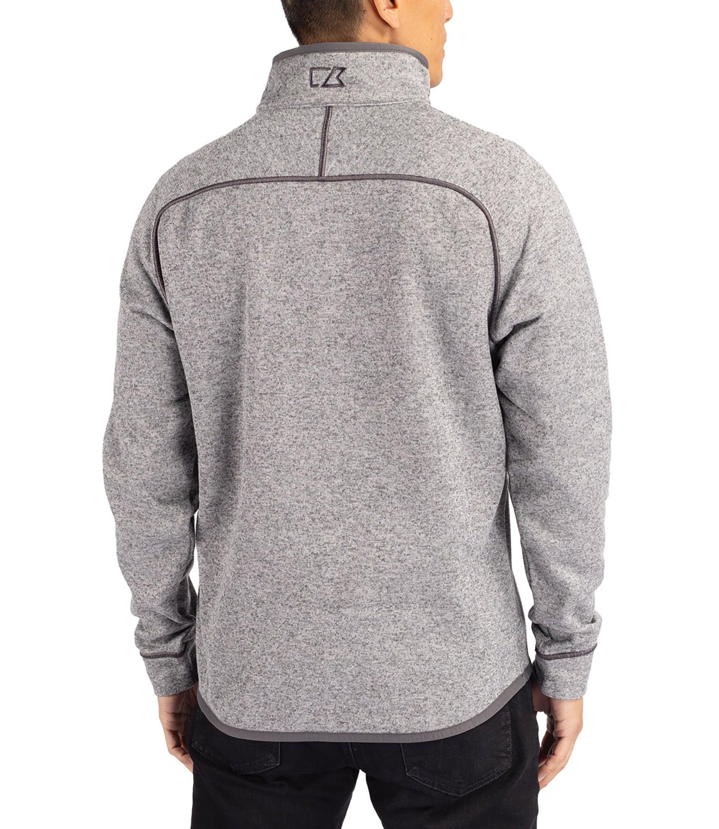 Cutter & Buck Mainsail Sweater-Knit Mens Half Zip Pullover Jacket Product Image