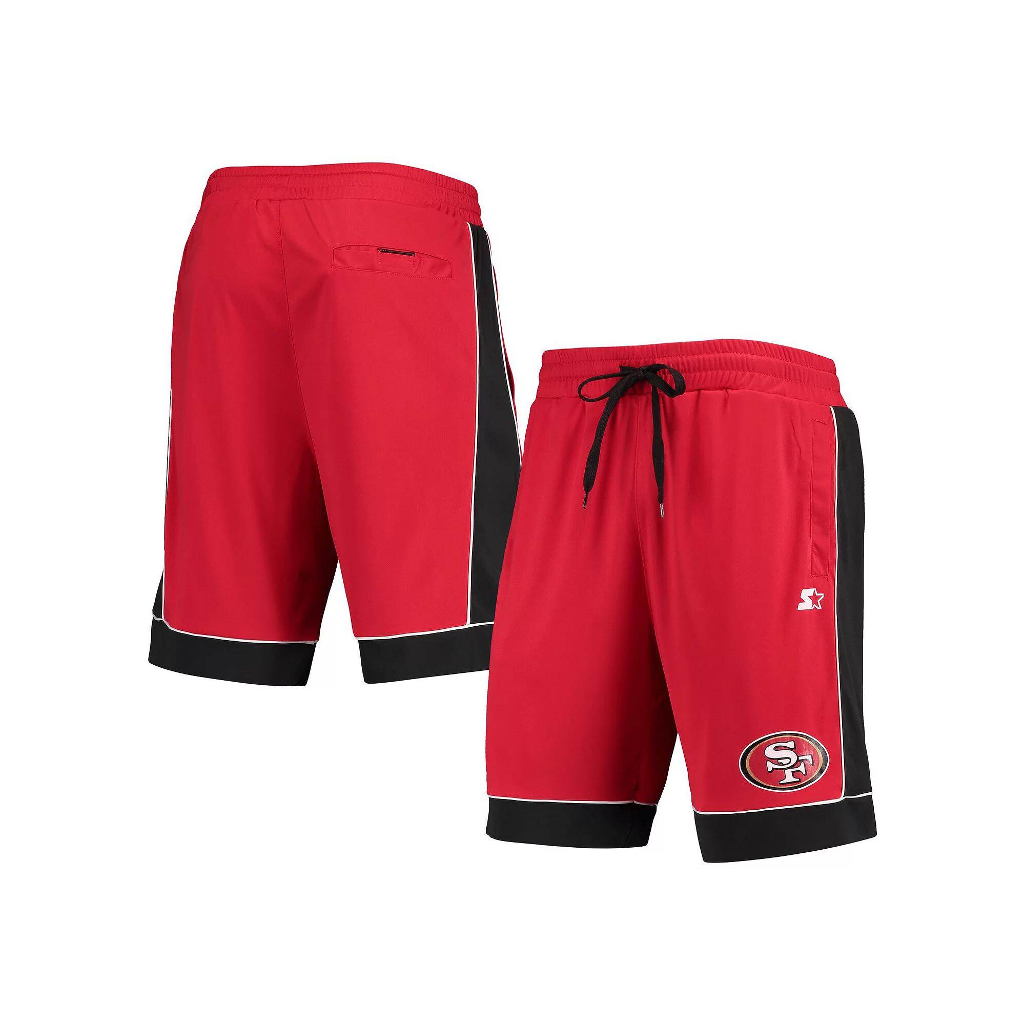 Men's Starter Scarlet/Black San Francisco 49ers Fan Favorite Fashion Shorts, Size: 4XL, Red Product Image