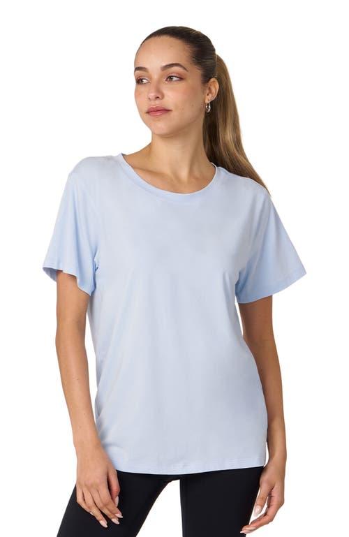 Rebody Active Rebody Essentials Oversized Short Sleeve Top in Baby Blue at Nordstrom, Size X-Small Product Image