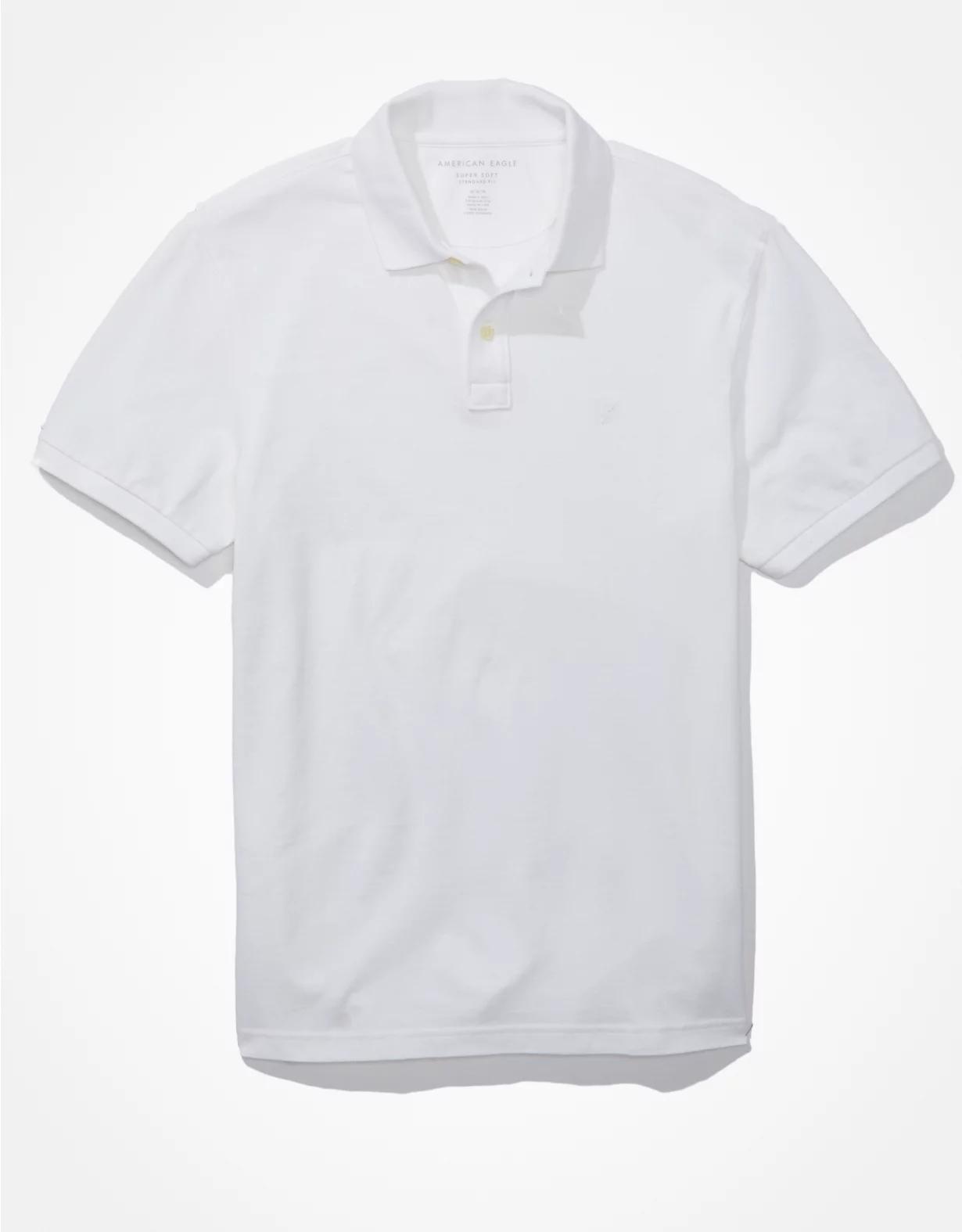 AE Lived-In Pique Polo Shirt Product Image