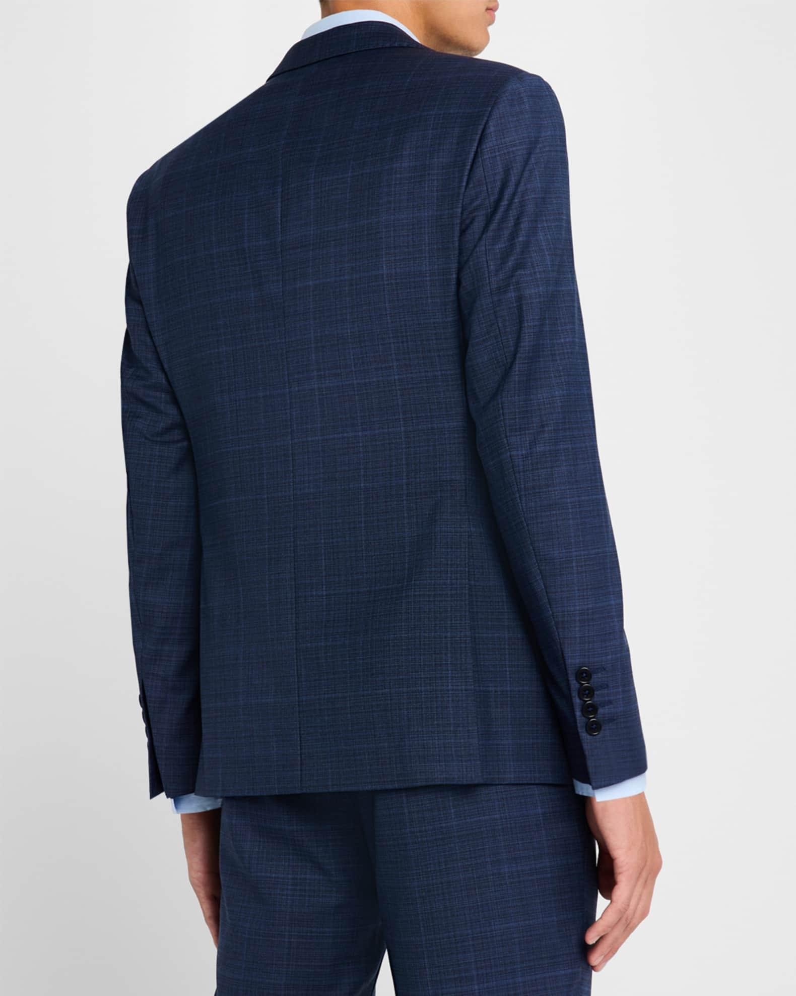 Men's Wool Stretch Windowpane Suit Product Image