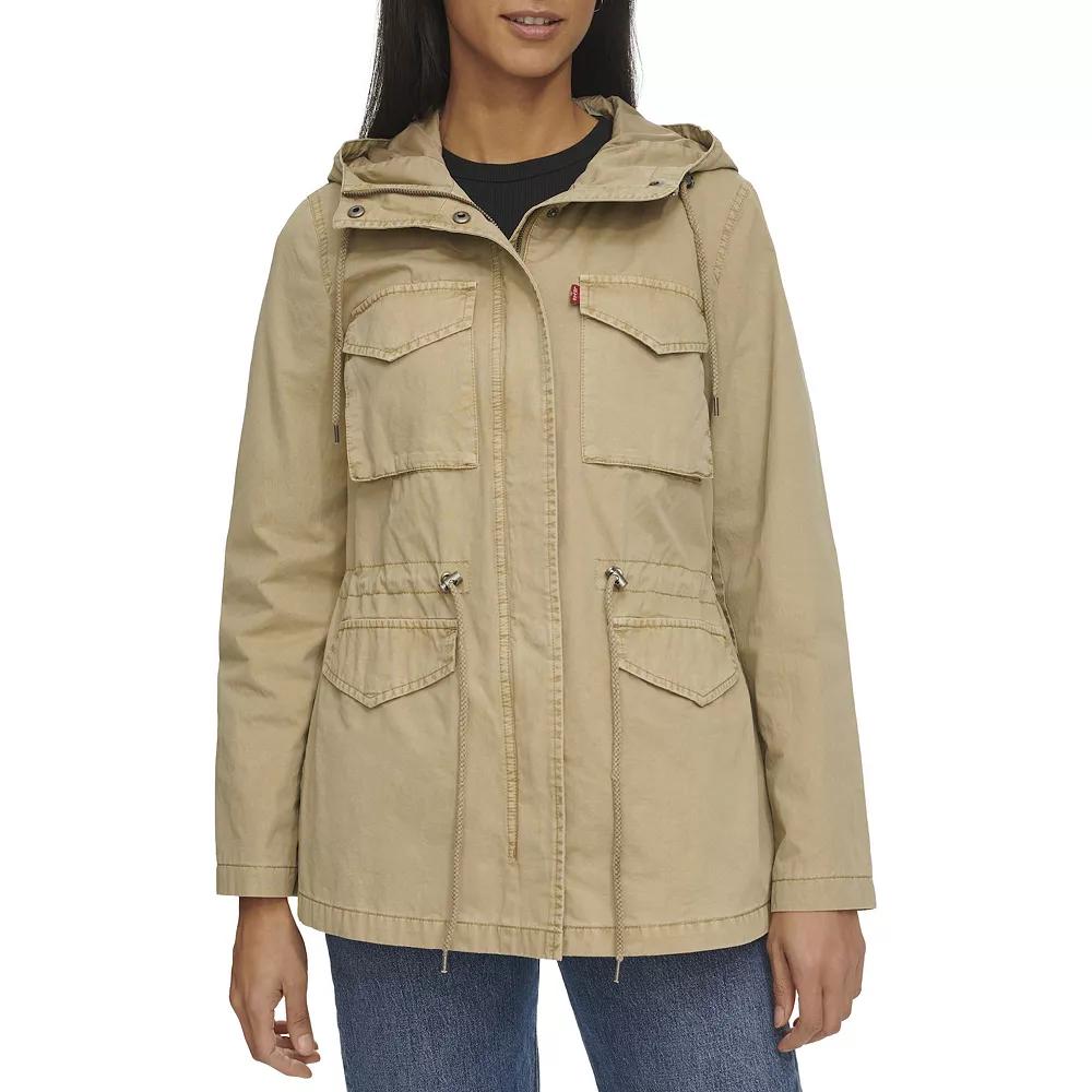 Women's Levi's® Lightweight Hooded Anorak Military Jacket,  Product Image