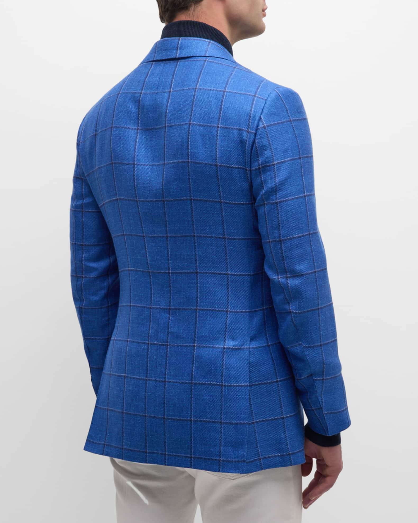 Men's Windowpane Cashmere-Blend Sport Coat Product Image