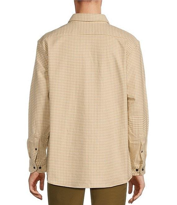 Roundtree & Yorke Long Sleeve Heavyweight Twill Houndstooth Shirt Jacket Product Image