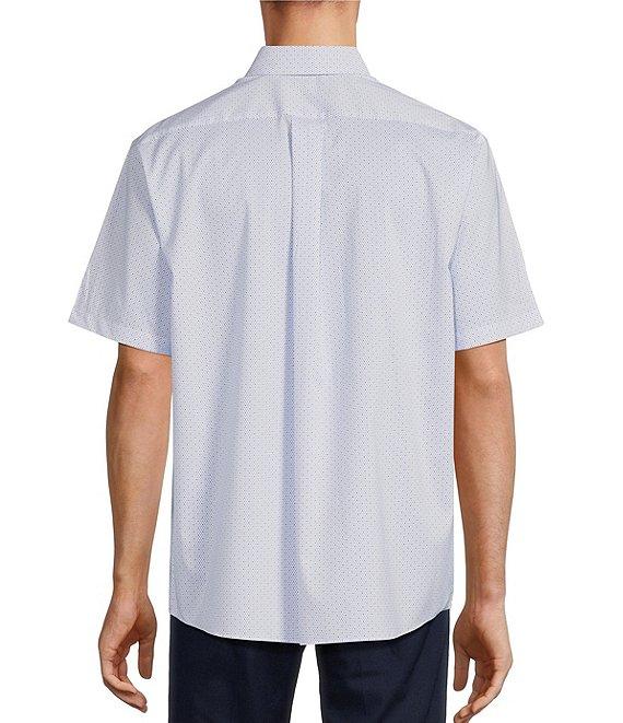 Roundtree & Yorke TravelSmart Easy Care Short Sleeve Diamond Print Sport Shirt Product Image