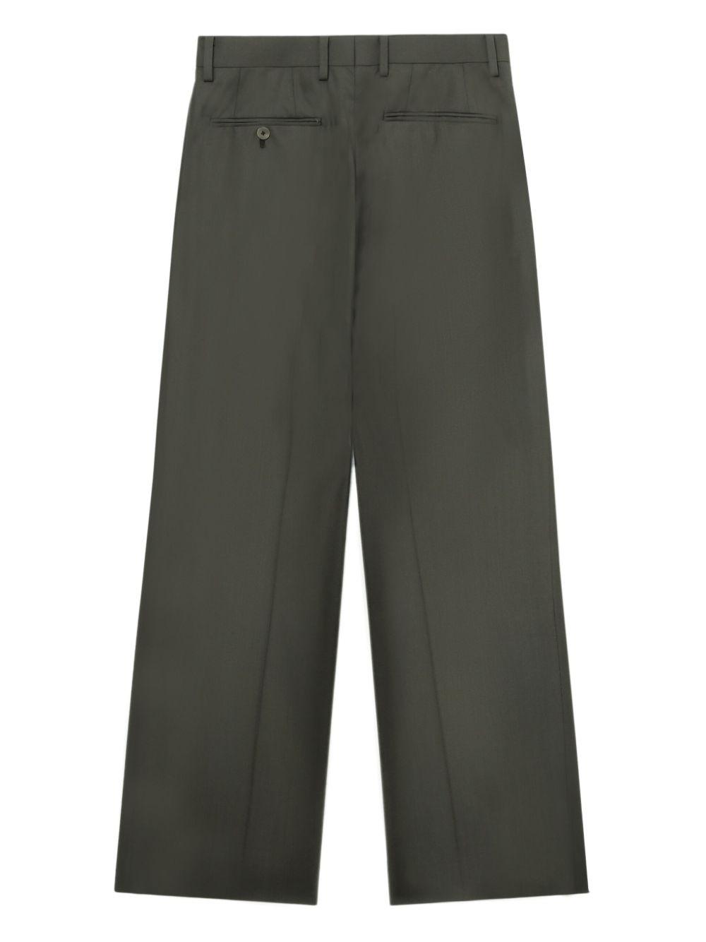 pressed crease straight-leg trousers  Product Image