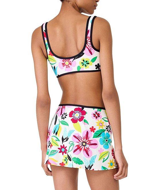 kate spade new york Safari Floral V-Wire Neck Crop Swim Top Product Image