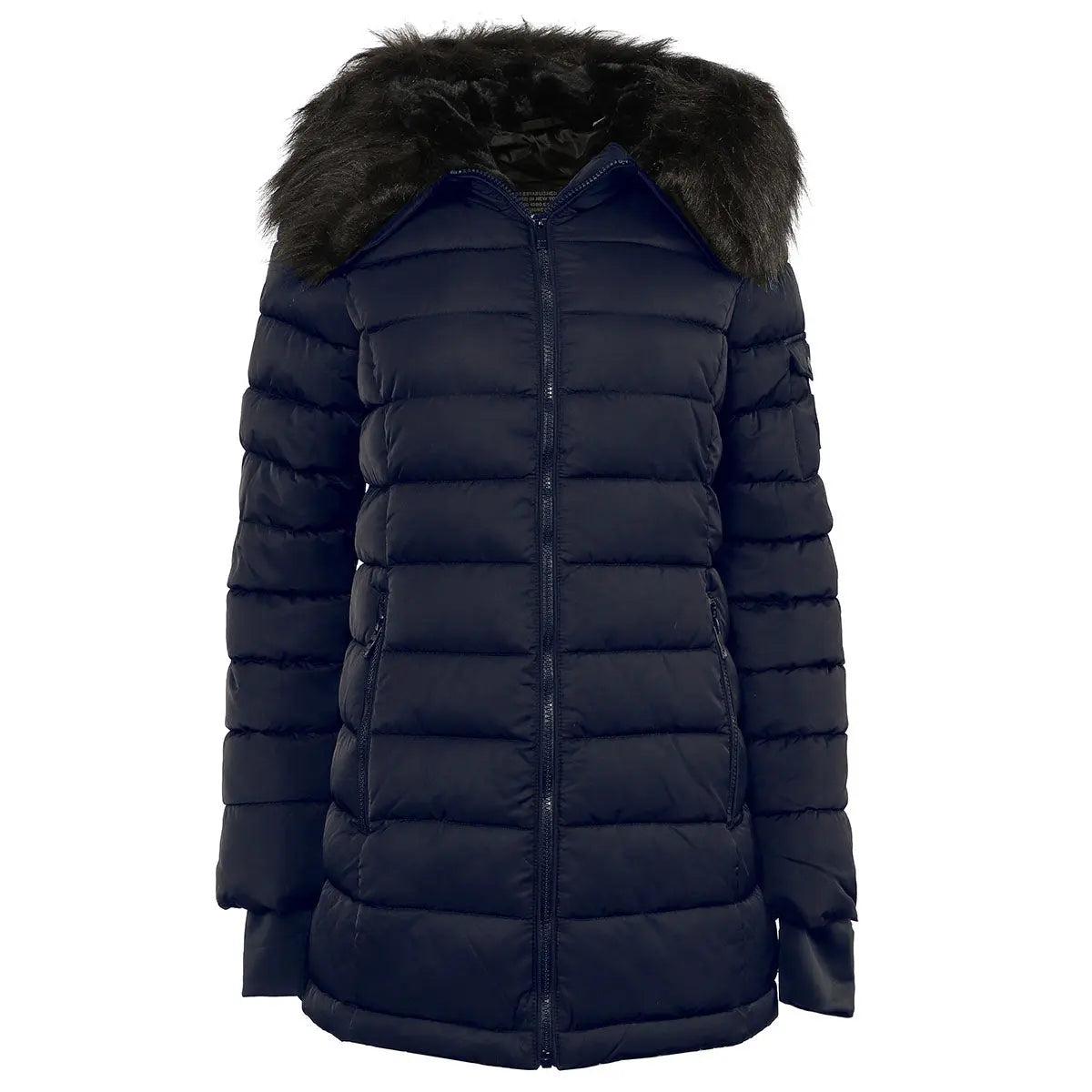 Steve Madden Women's Jacket with Fur Lined Hood Female Product Image
