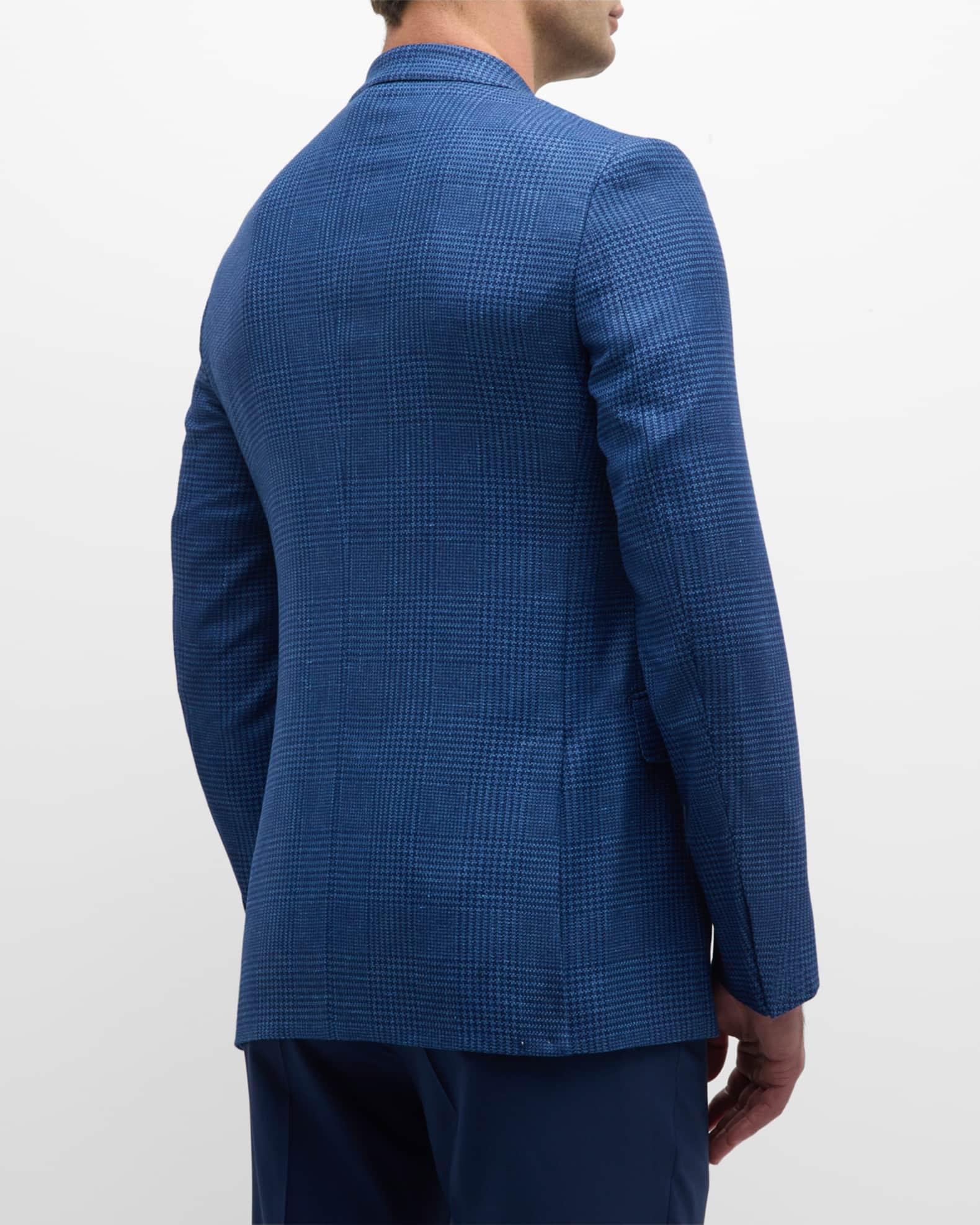Men's Plaid Cashmere-Linen Sport Coat Product Image