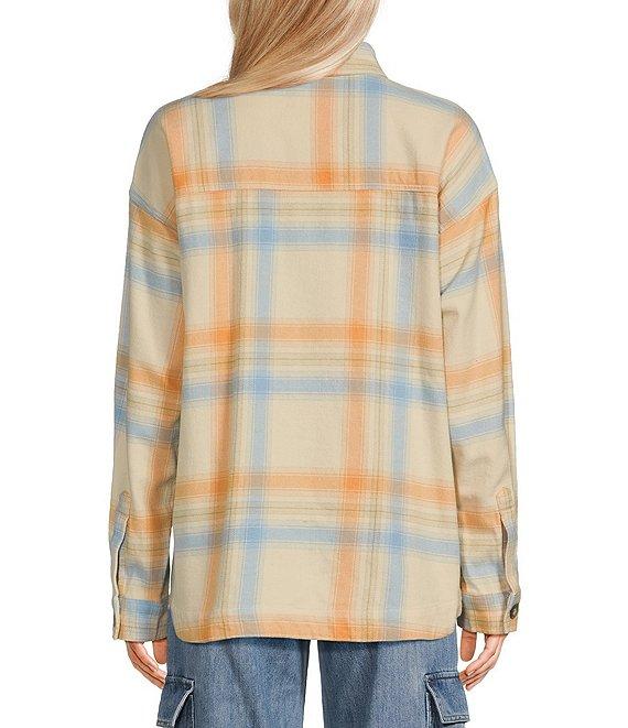 Rip Curl Beach Party Long Sleeve Plaid Brushed Flannel Shirt Product Image